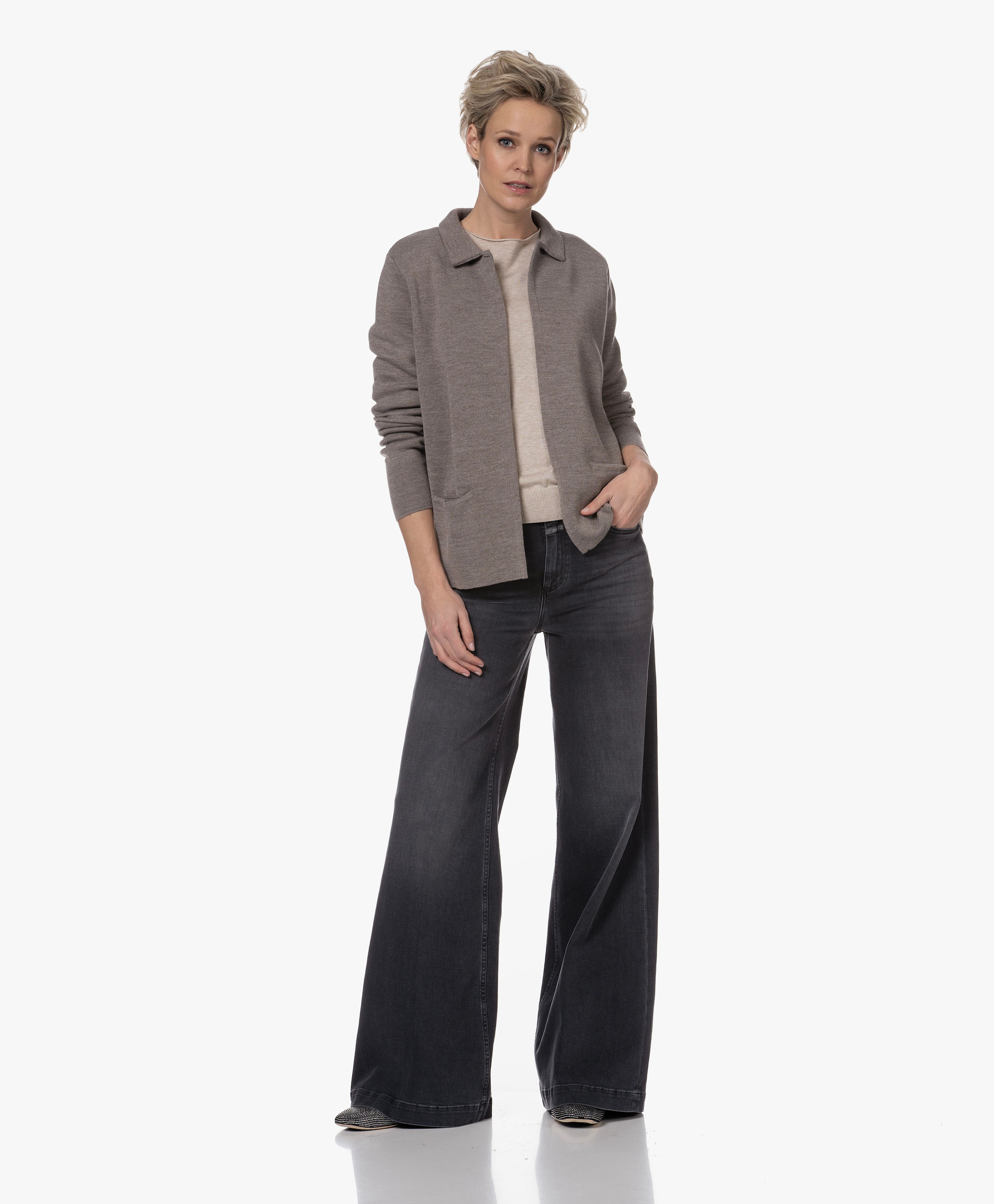 Monet Open Merinowolmix Vest