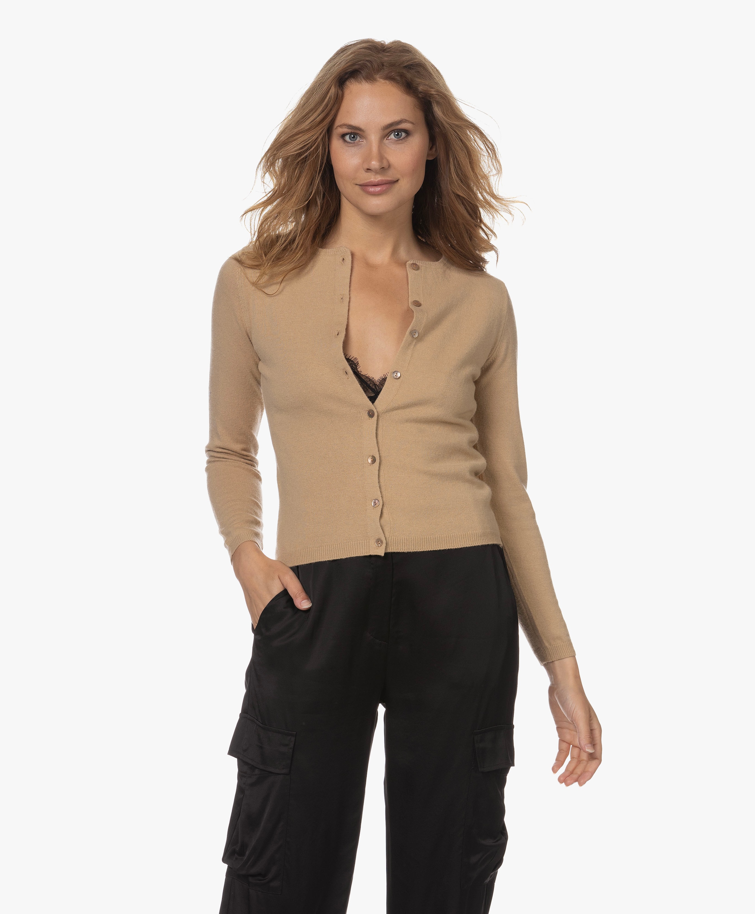 Lucca Basic Cashmere Cardigan