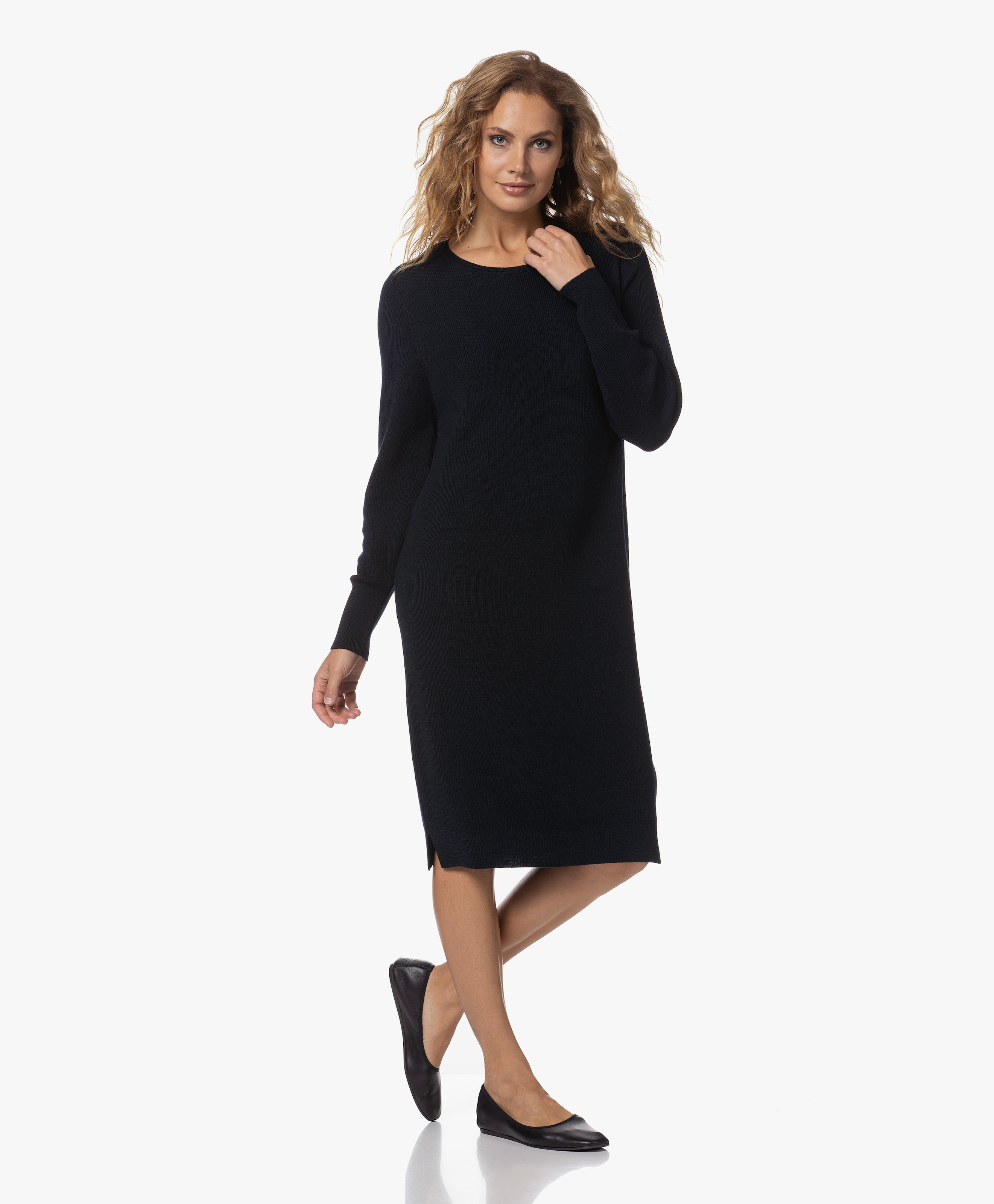 Nomi Knee-length Merino Wool Dress