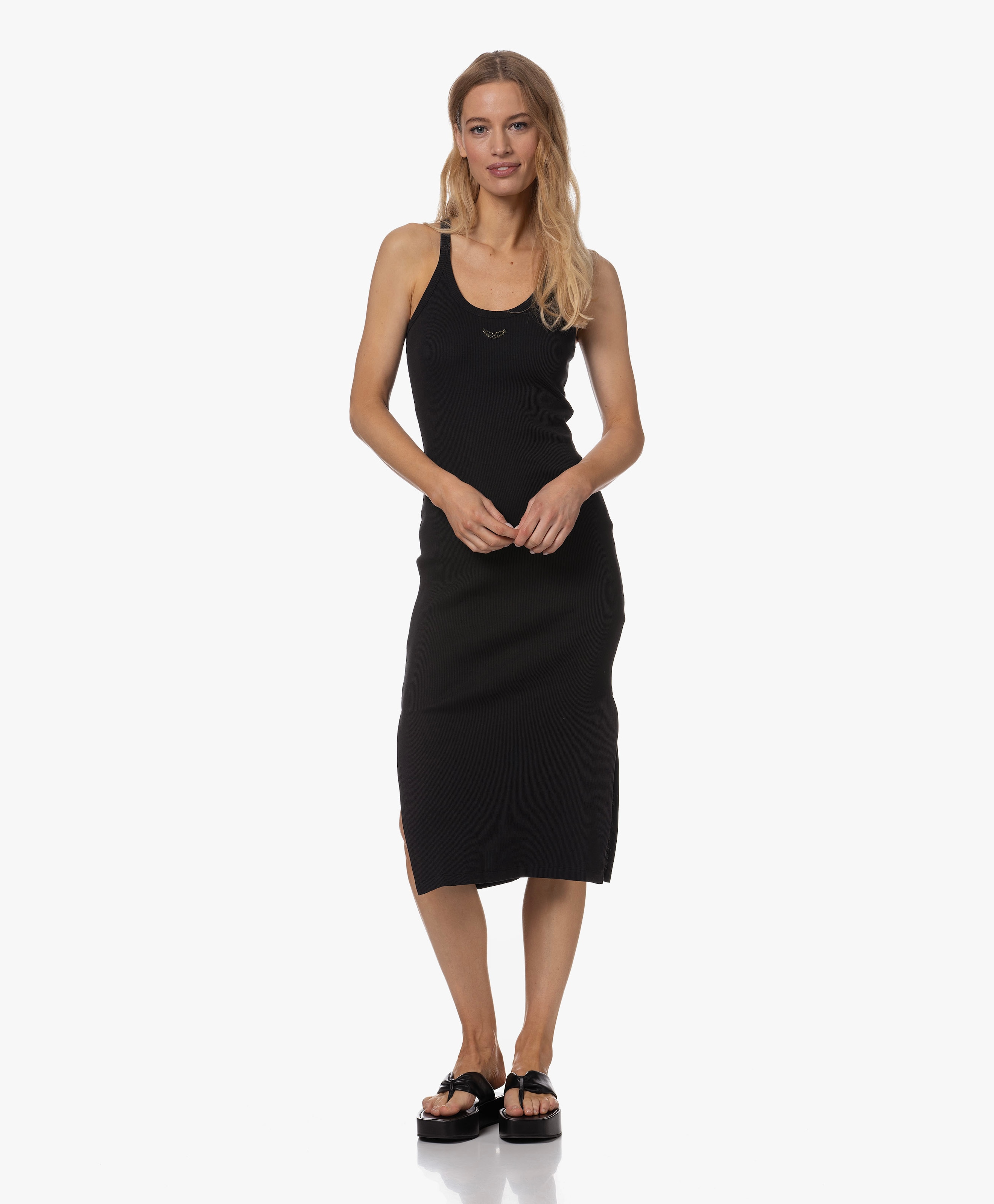 Astra Rib Midi Jurk
