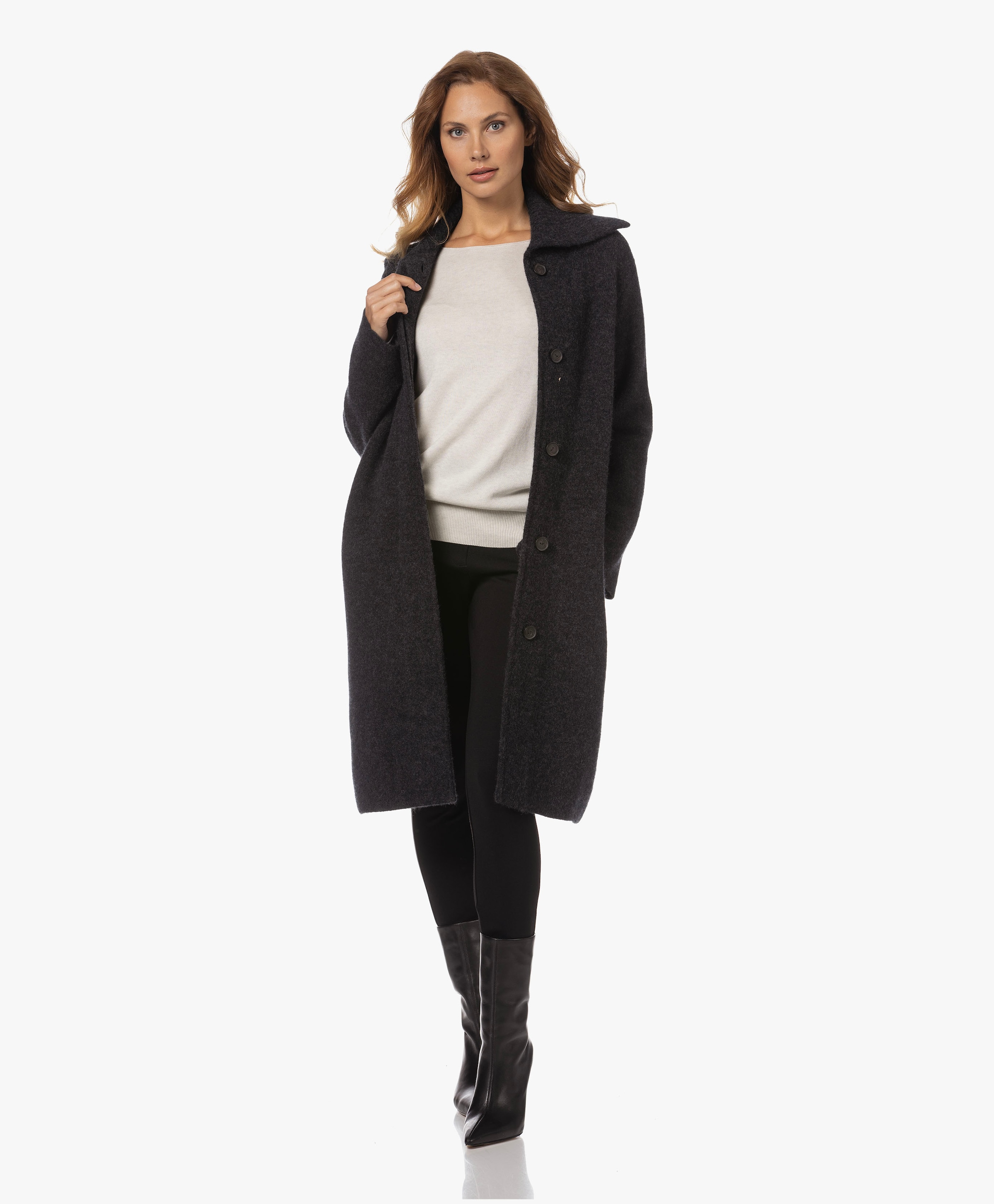 Vince wool cardigan coat hotsell