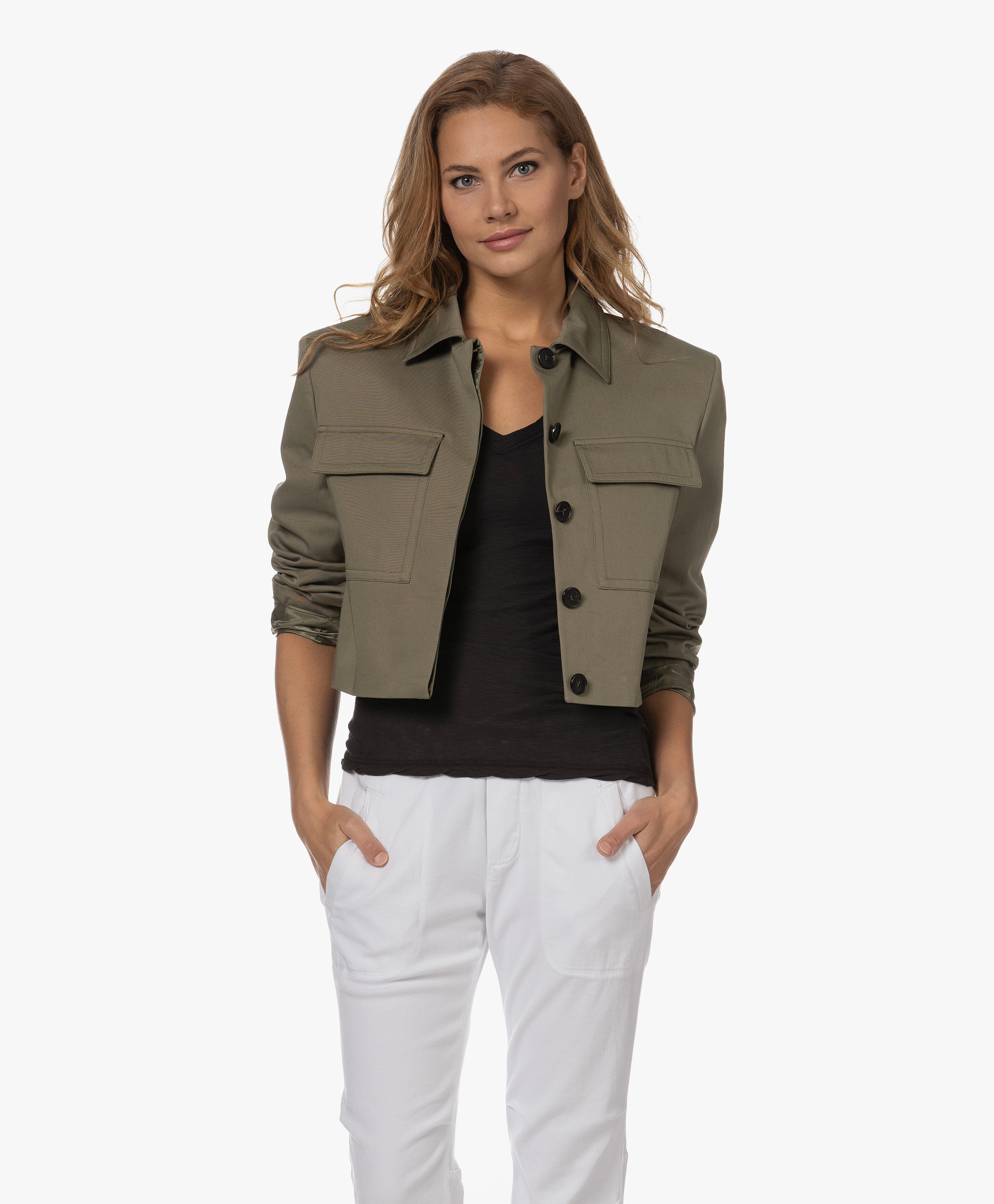 【関税込み】ANINE BING カーキ Dayton ジャケット Dayton Cotton Jacket | ANINE BING | PB.nl