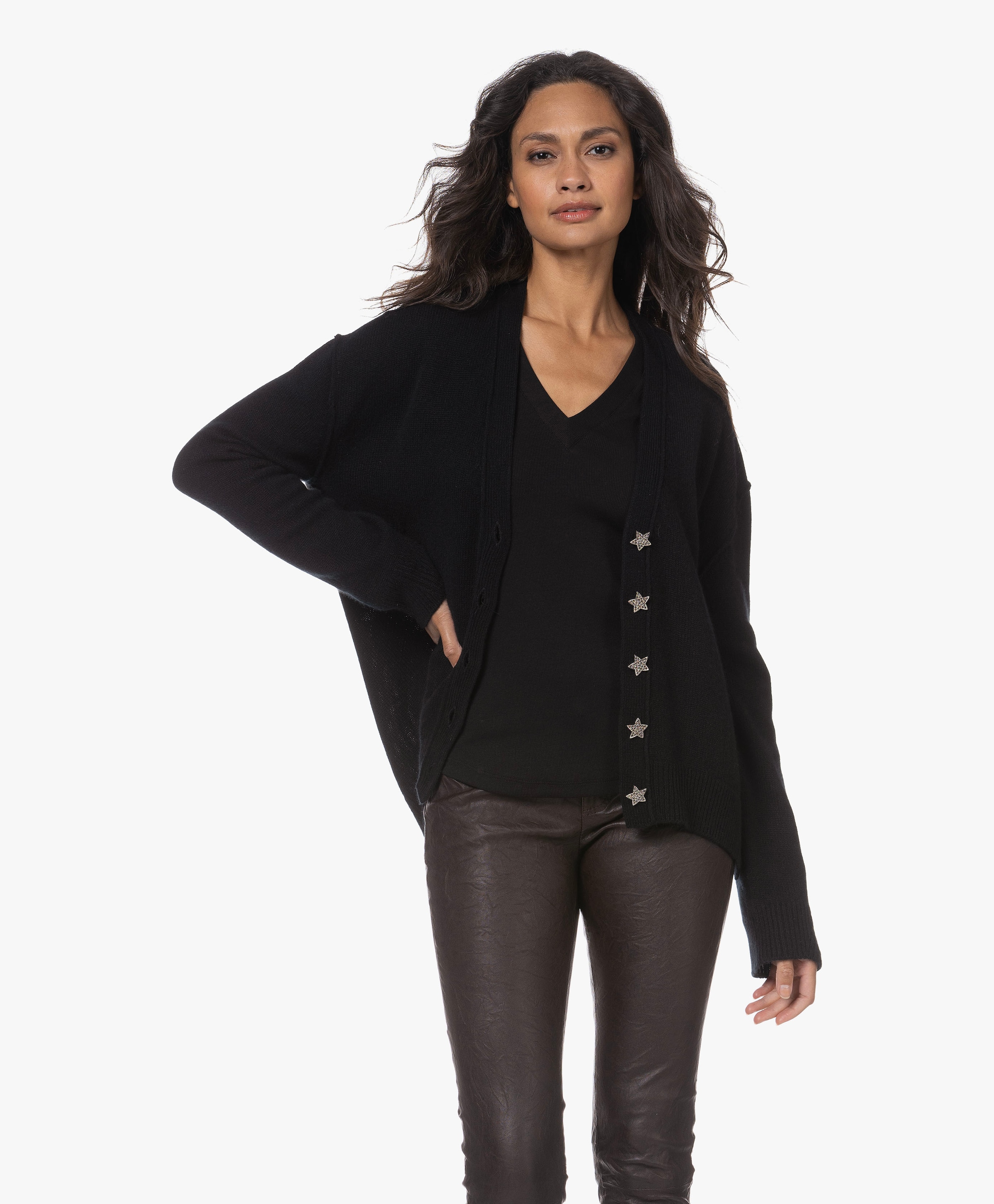 Zadig store & Voltaire softest wool cashmere Cardigan sweater