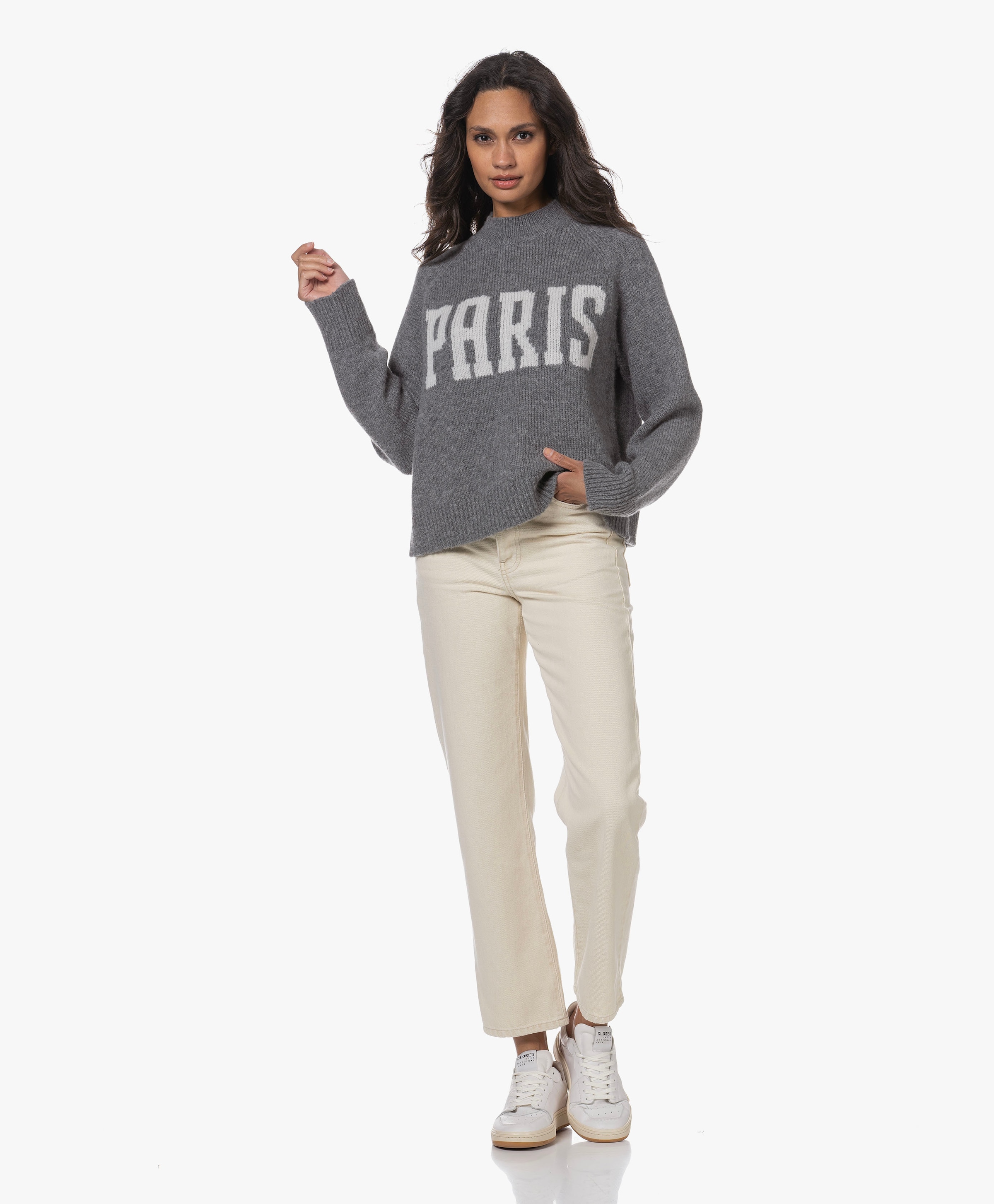 Kendrick University Paris Intarsia Sweater | ANINE BING | PB.nl