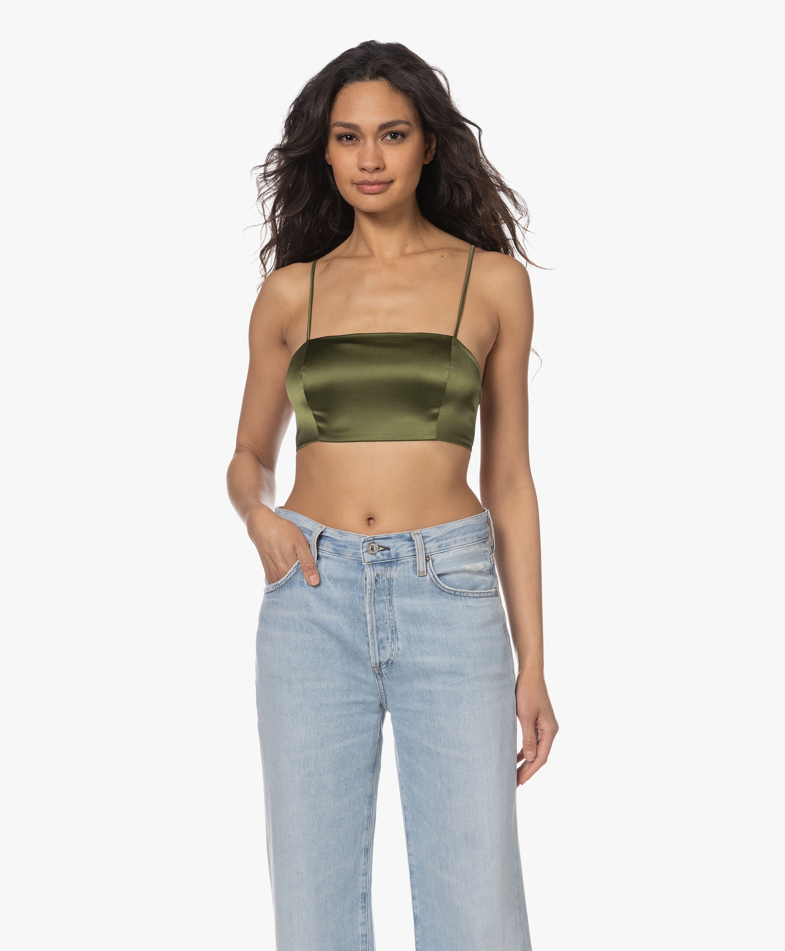 Zijde-Satijnen Bralette Top
