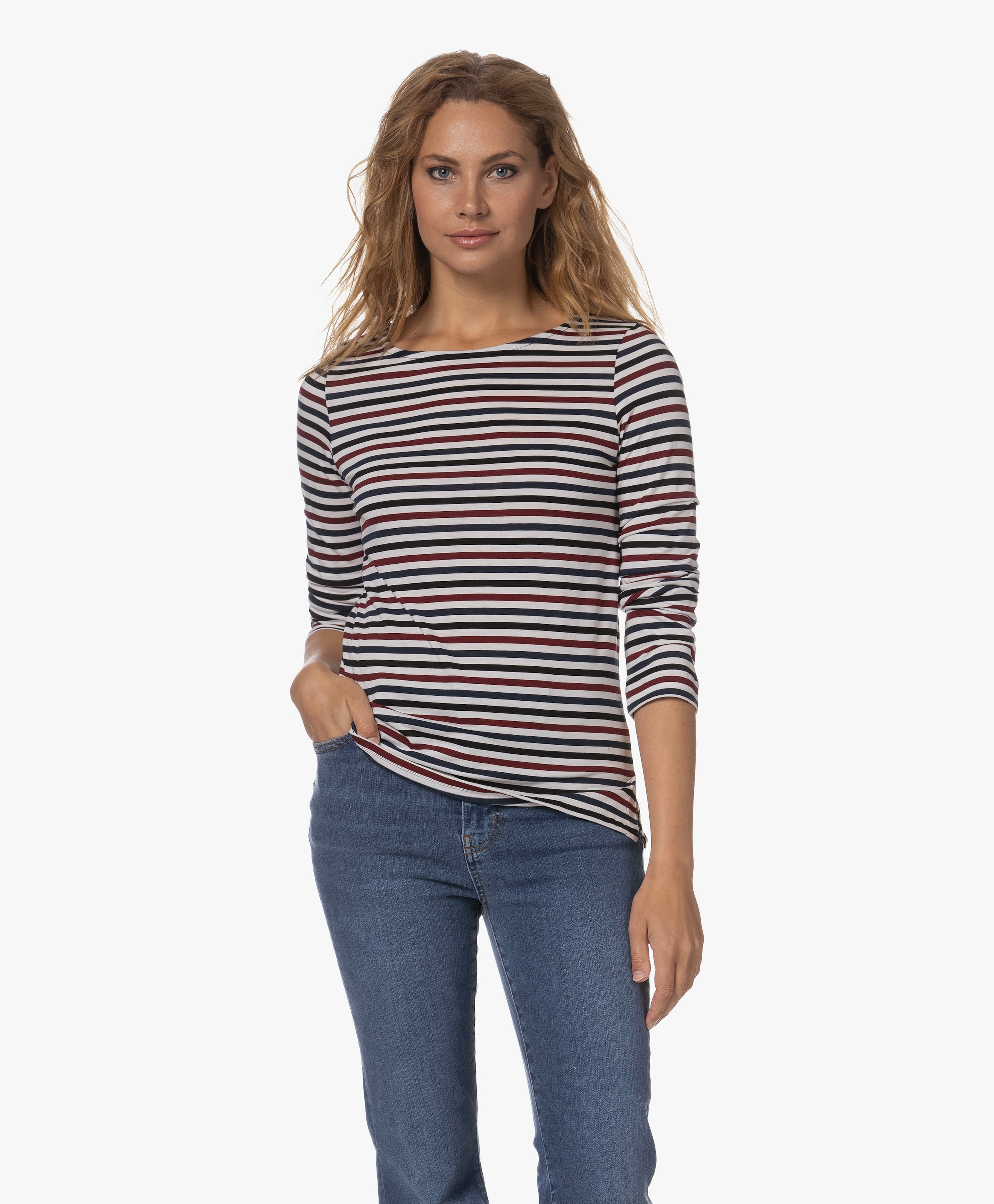 Striped Boatneck T-shirt