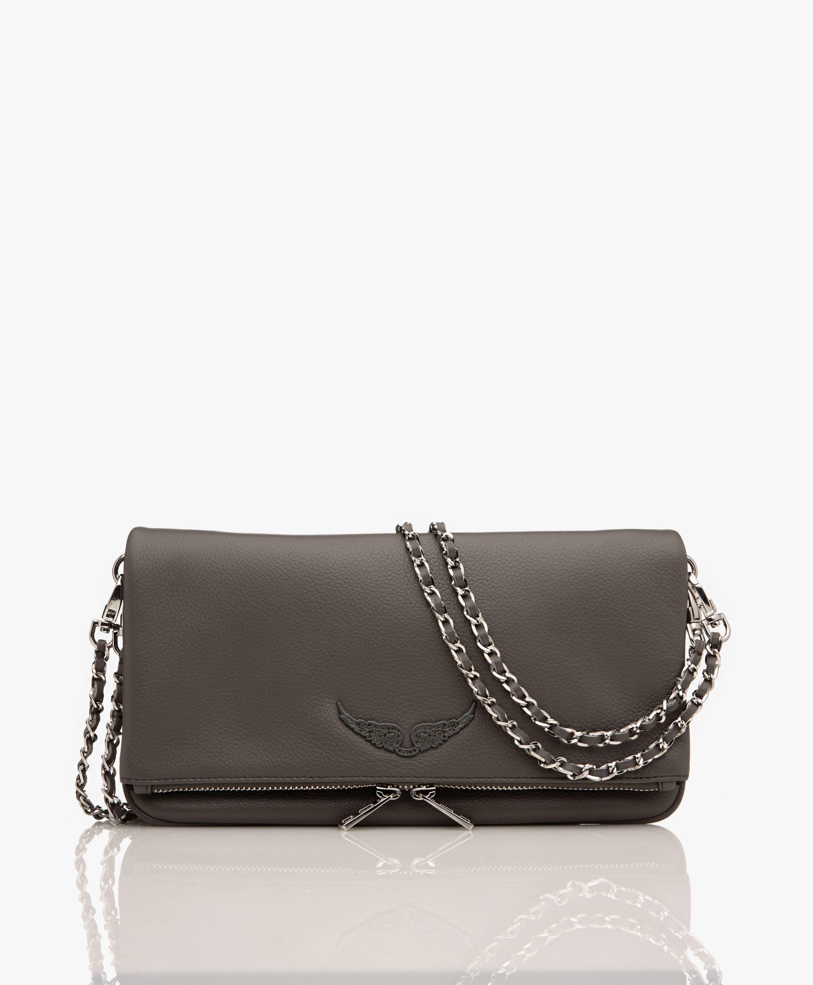 Rock Leren Grained Schoudertas/Clutch