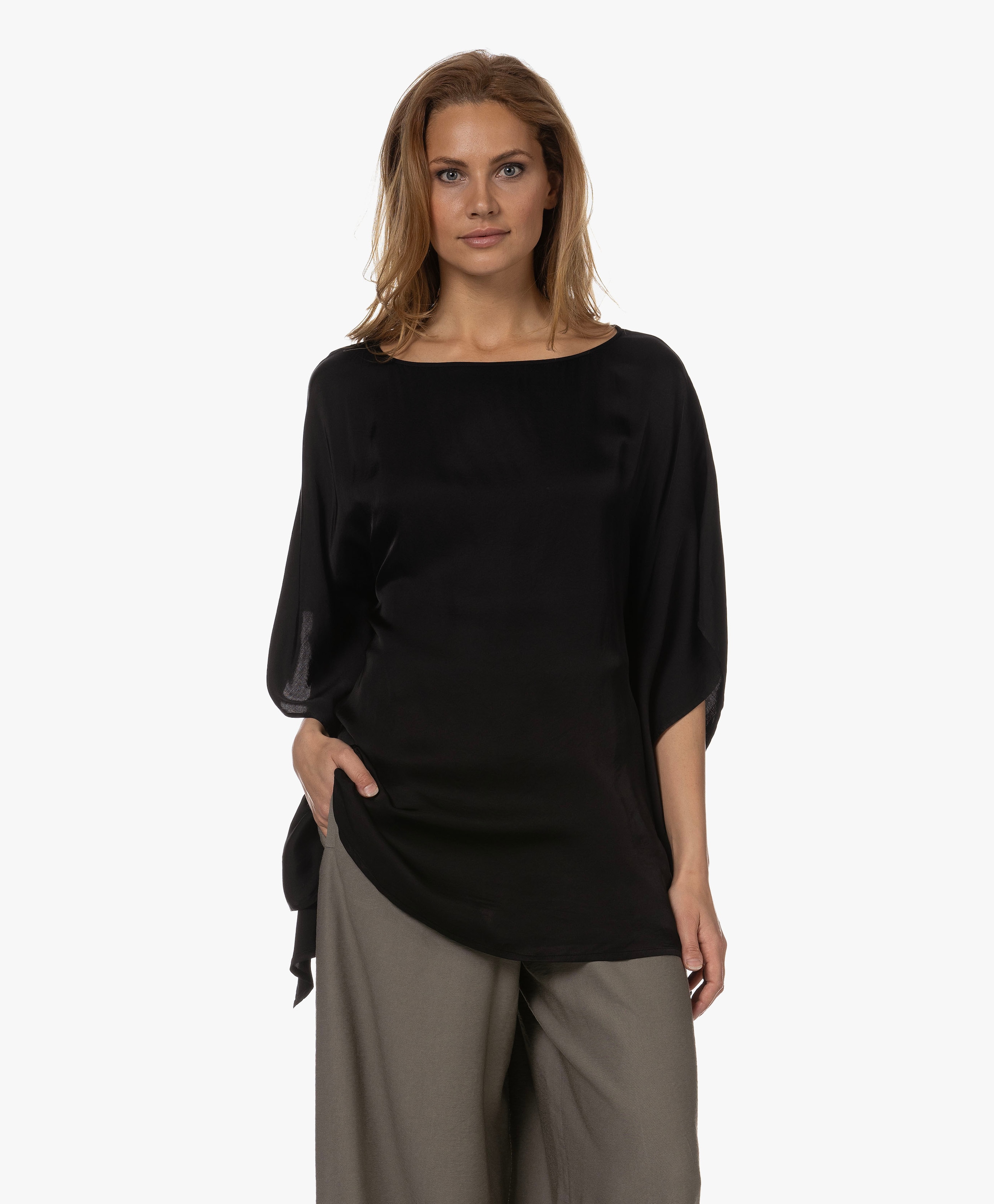 Tuma Viscose Satijn Top