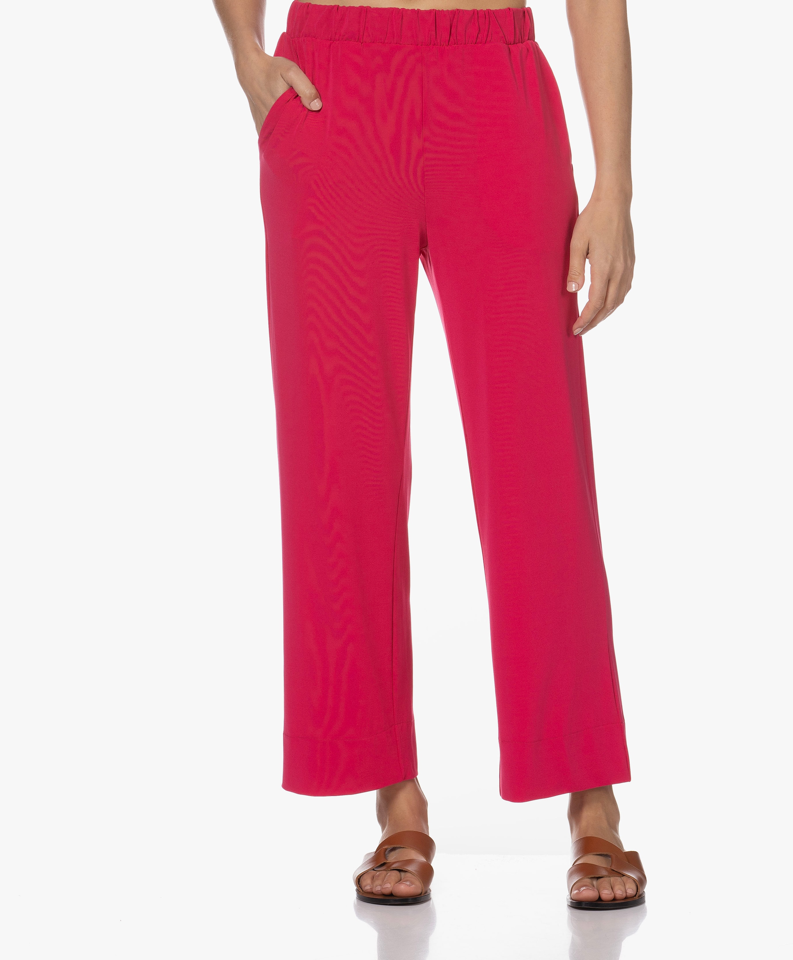 Loose-fit Crepe Jersey Pants