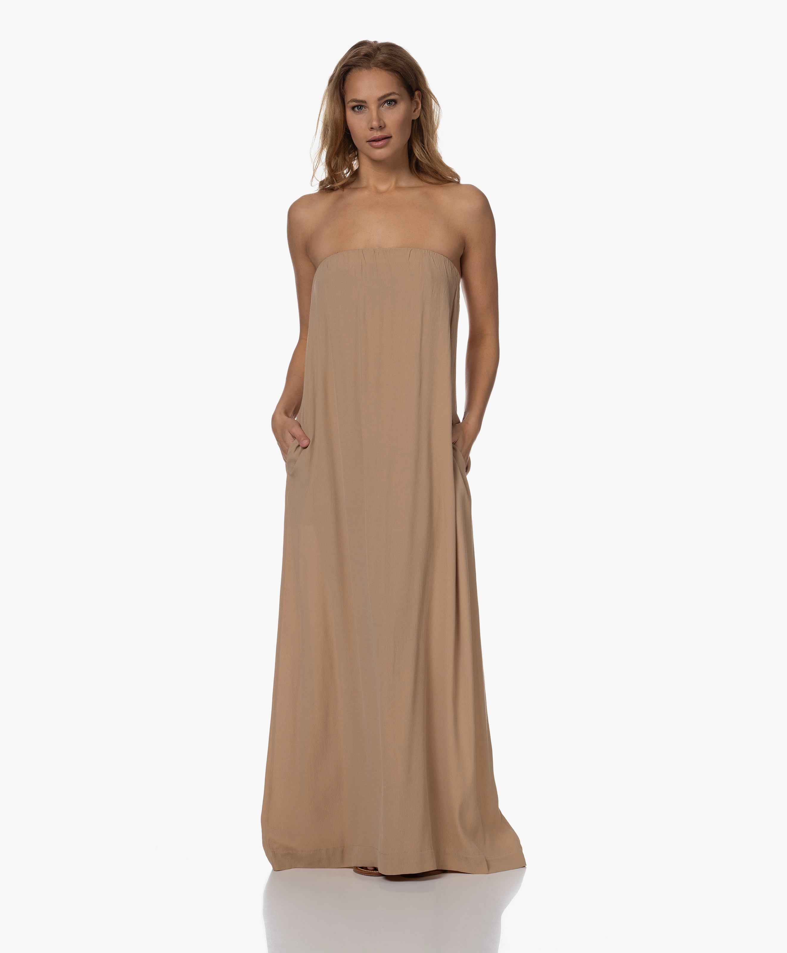 Fincher Strapless Maxi-jurk met Bustier