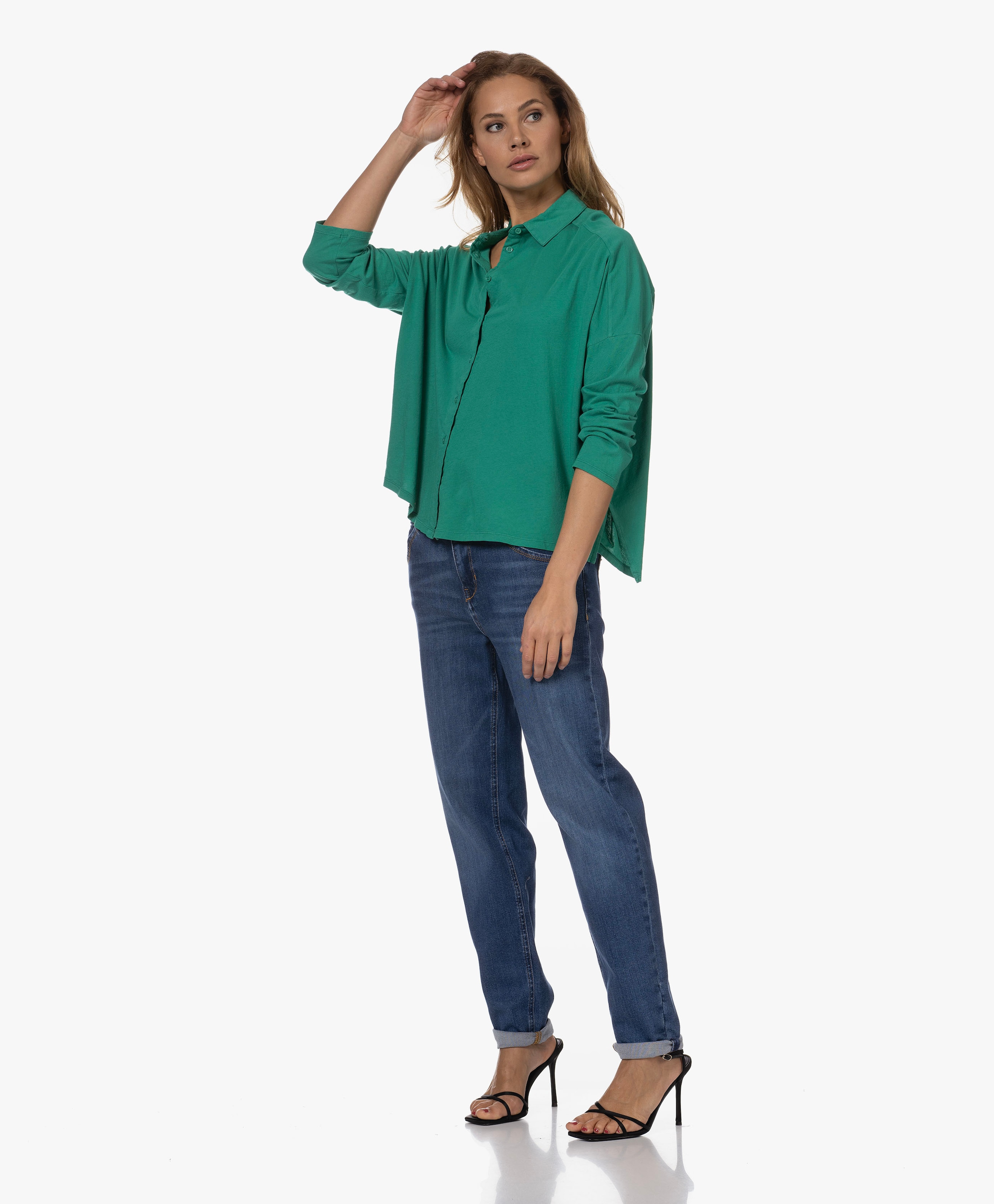 Katoenen Jersey Blouse