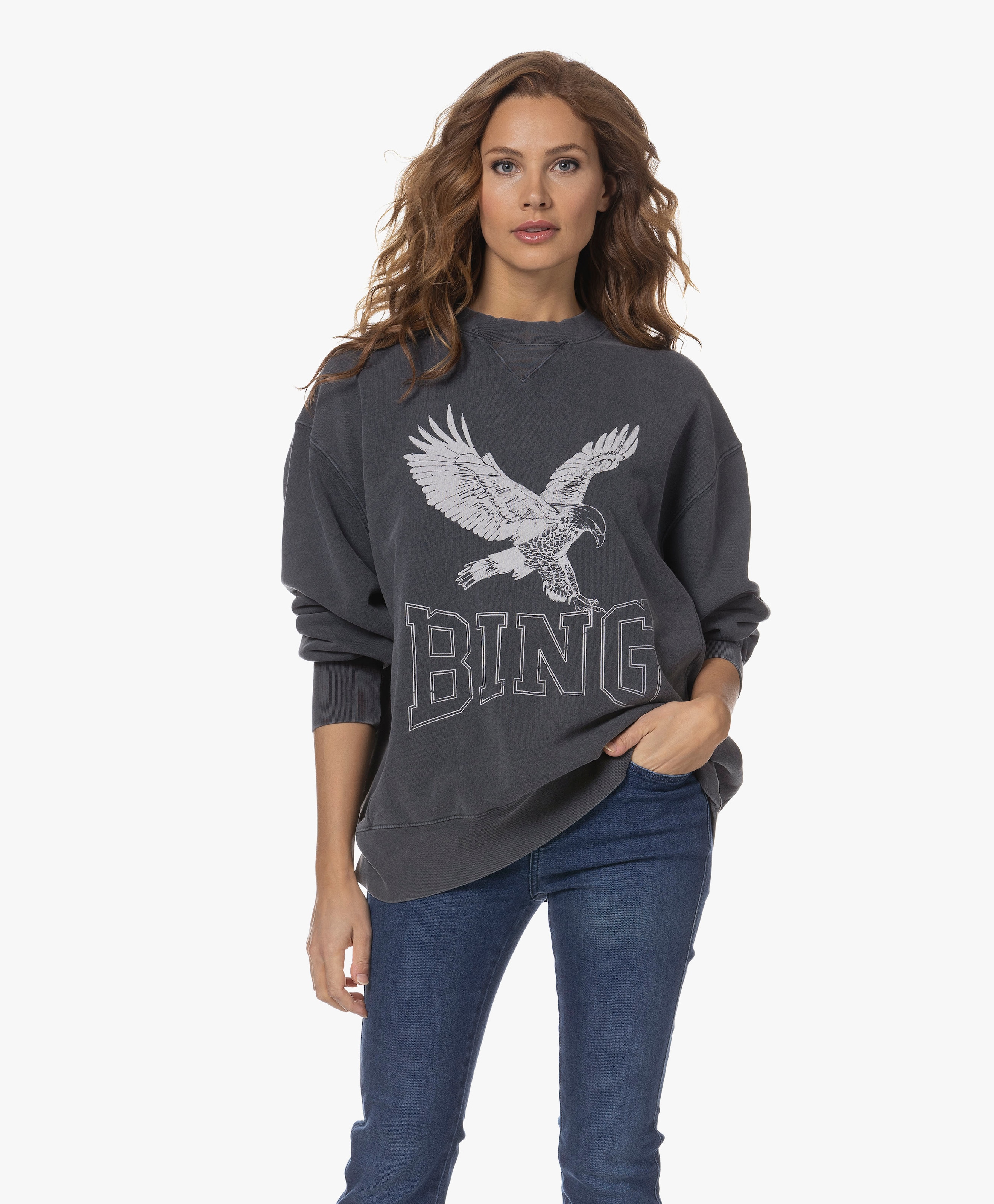 Alto Retro Eagle Sweatshirt | ANINE BING | PB.nl