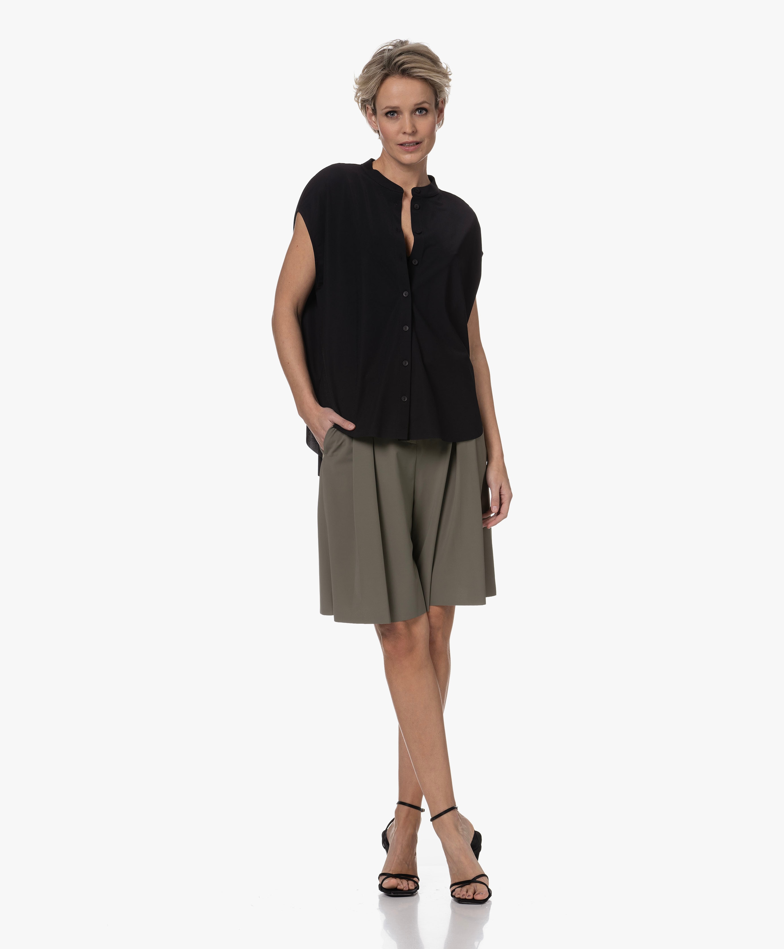 Tokiko Travel Jersey Short Sleeved Blouse