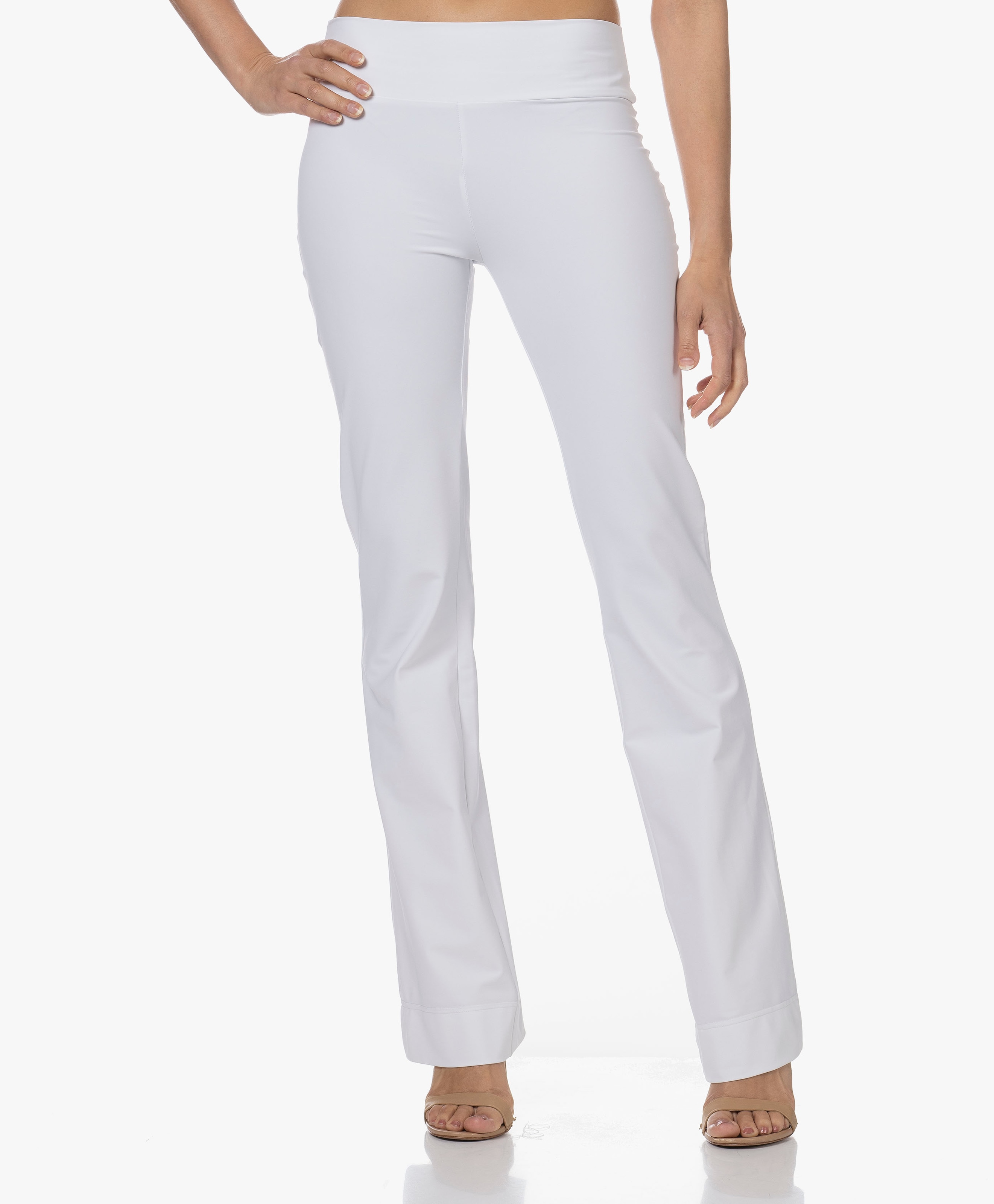 Zaya Flared Travel Jersey Broek