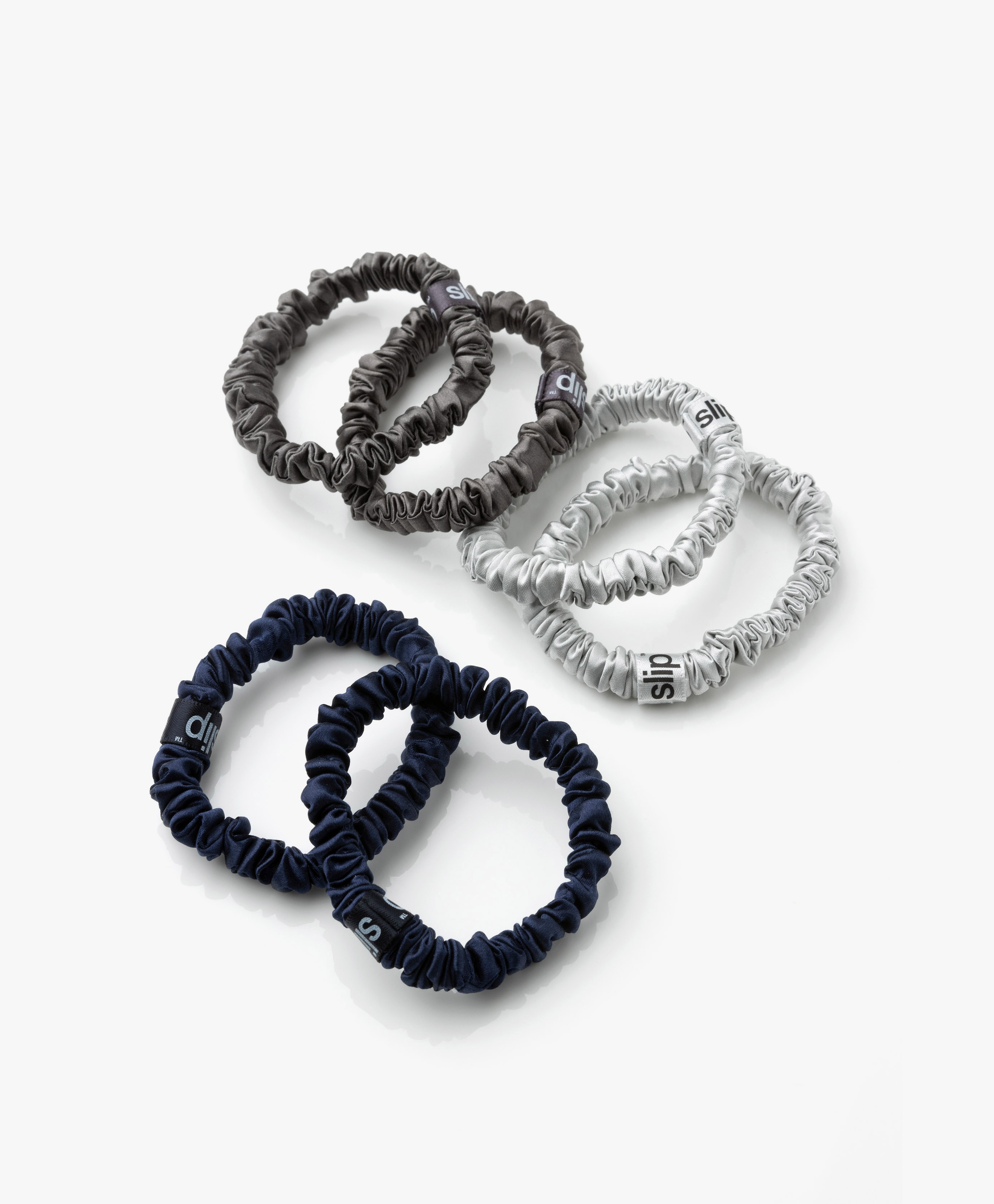 6-pack Skinnies Zijden Scrunchies