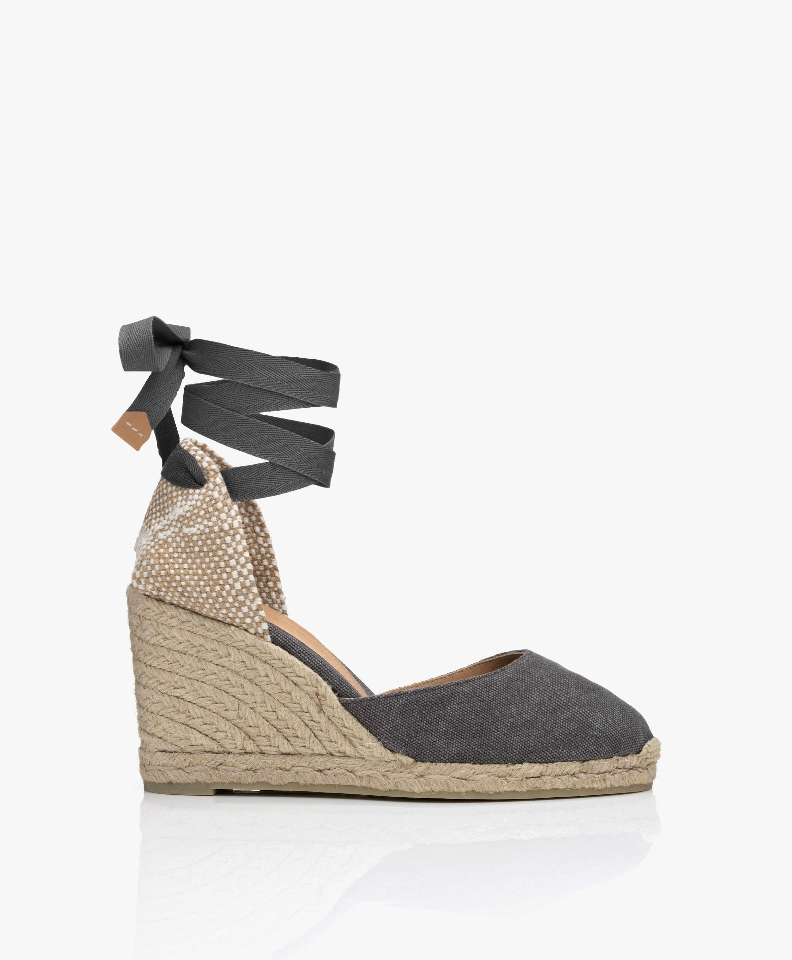 Carina 10cm Canvas Sleehak Espadrilles
