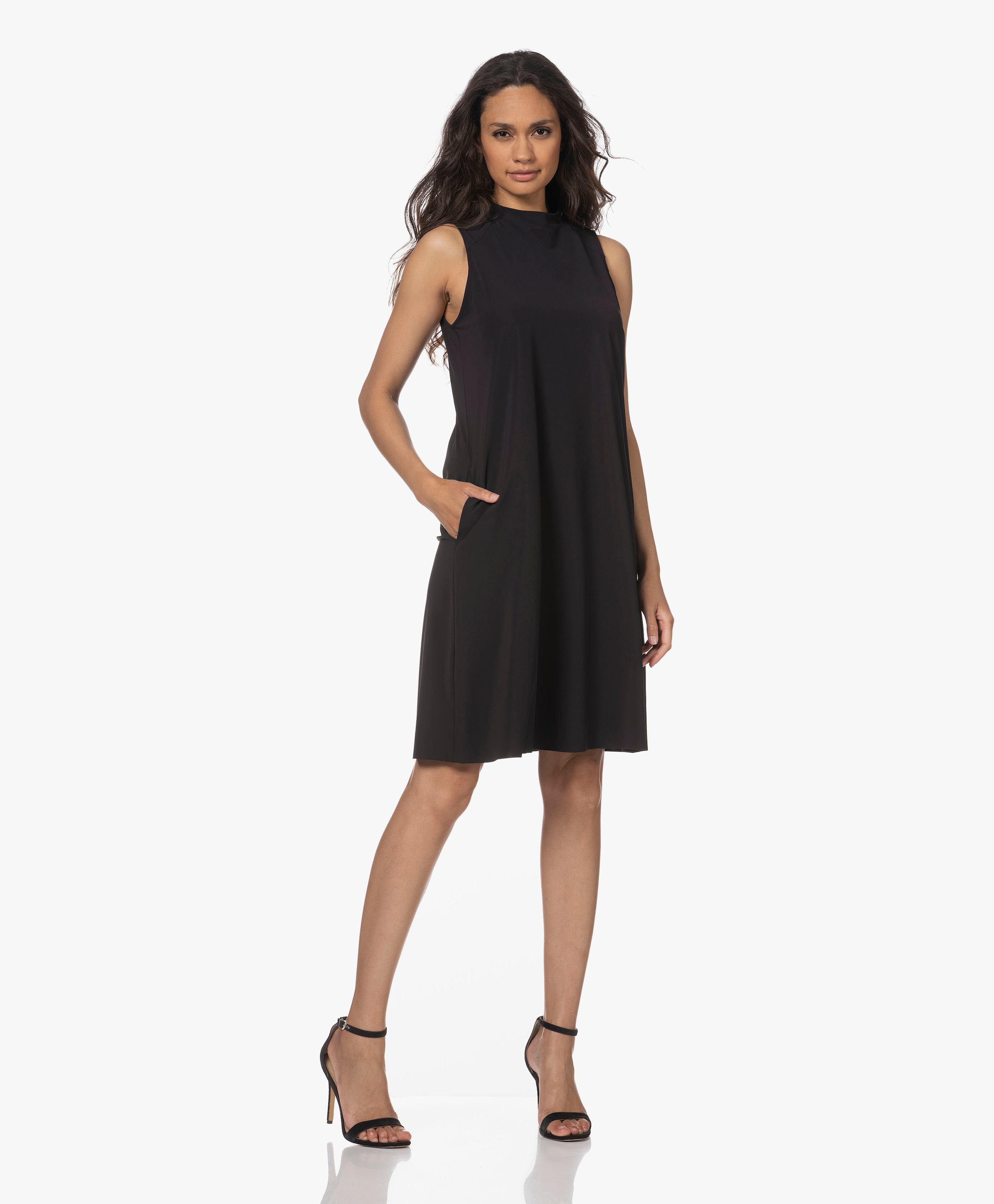 Amya Travel Jersey Sleeveless A-line Dress