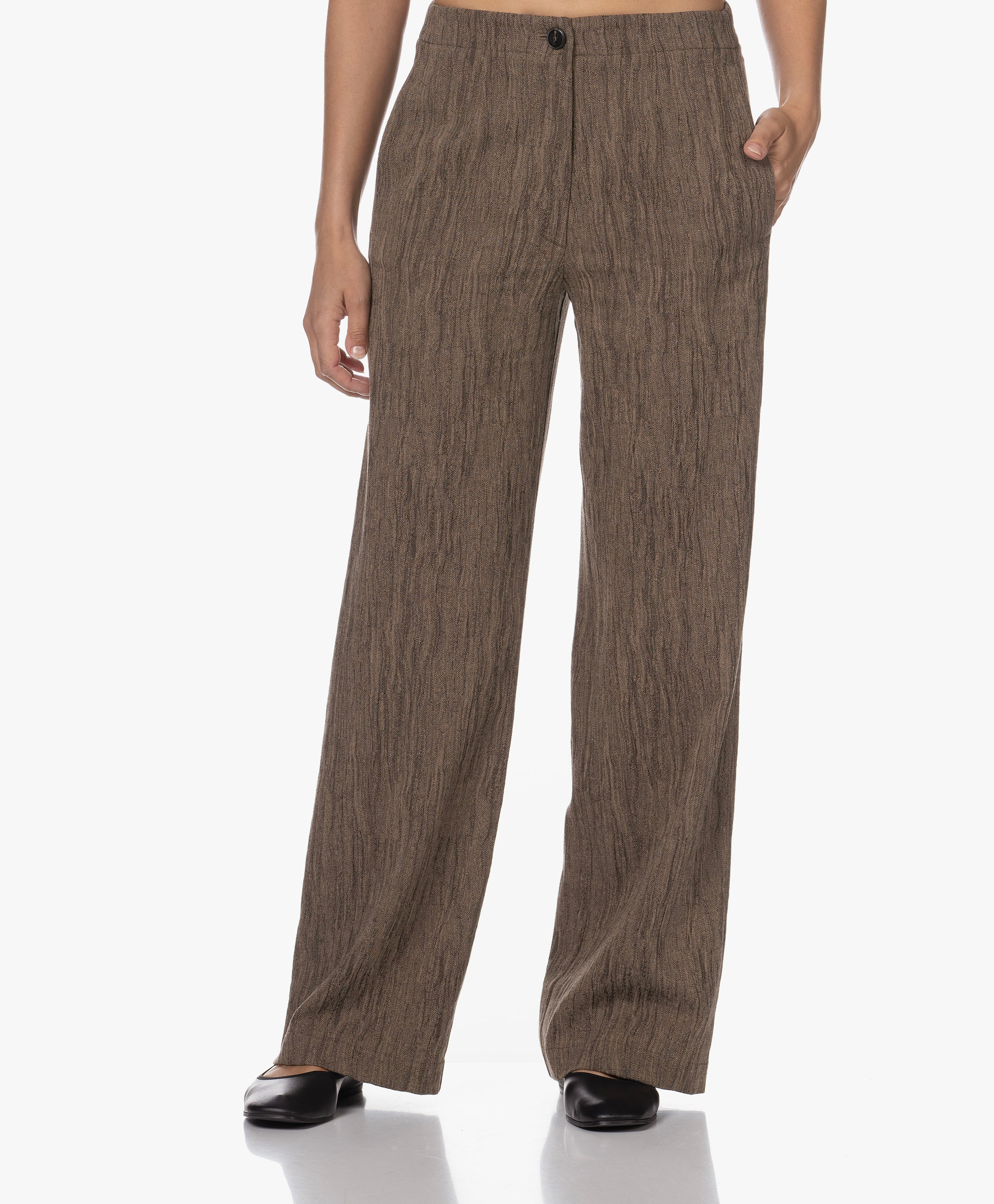 Crinkle Crêpe Pantalon