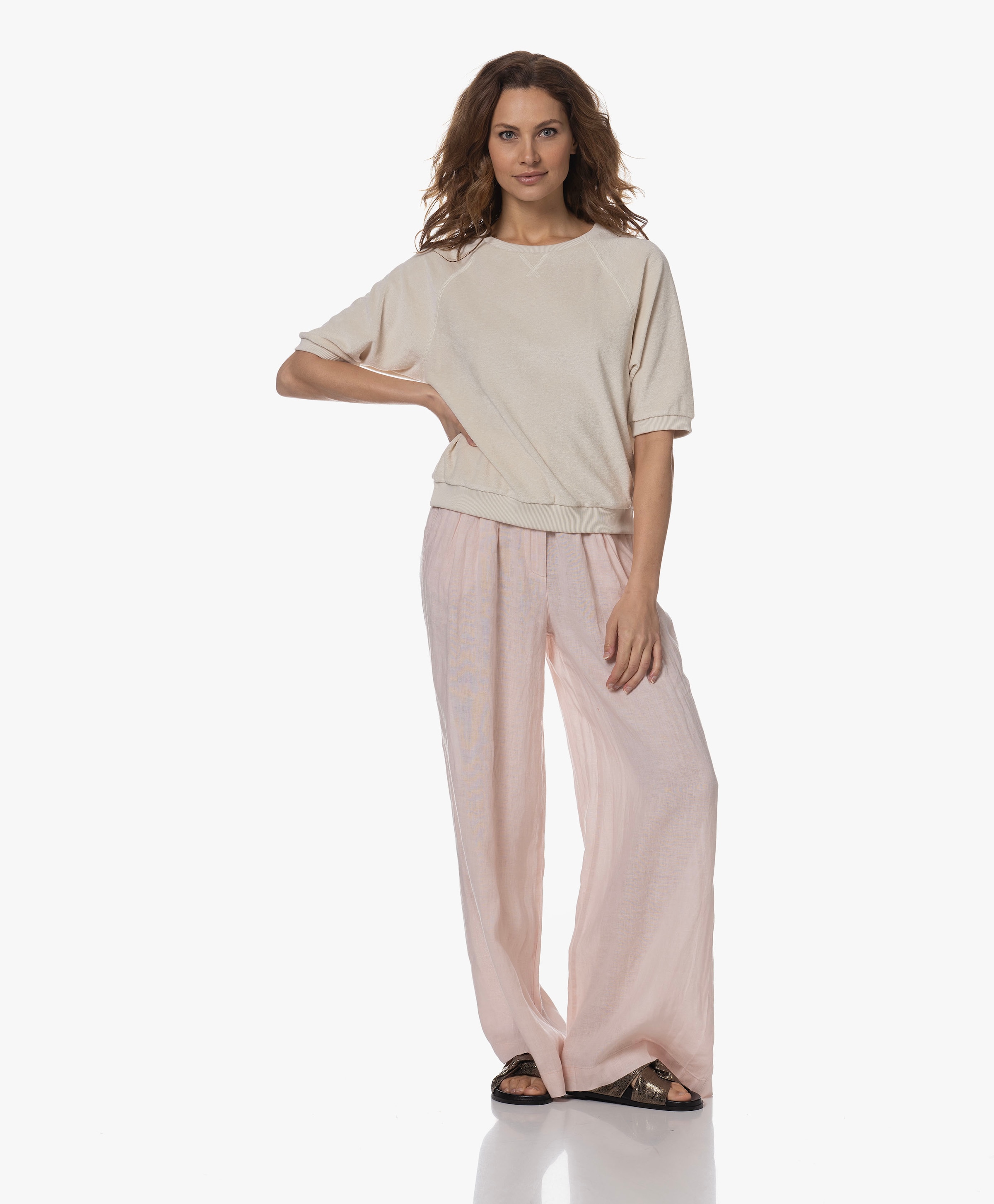 Eli Linen Wide Leg Pants