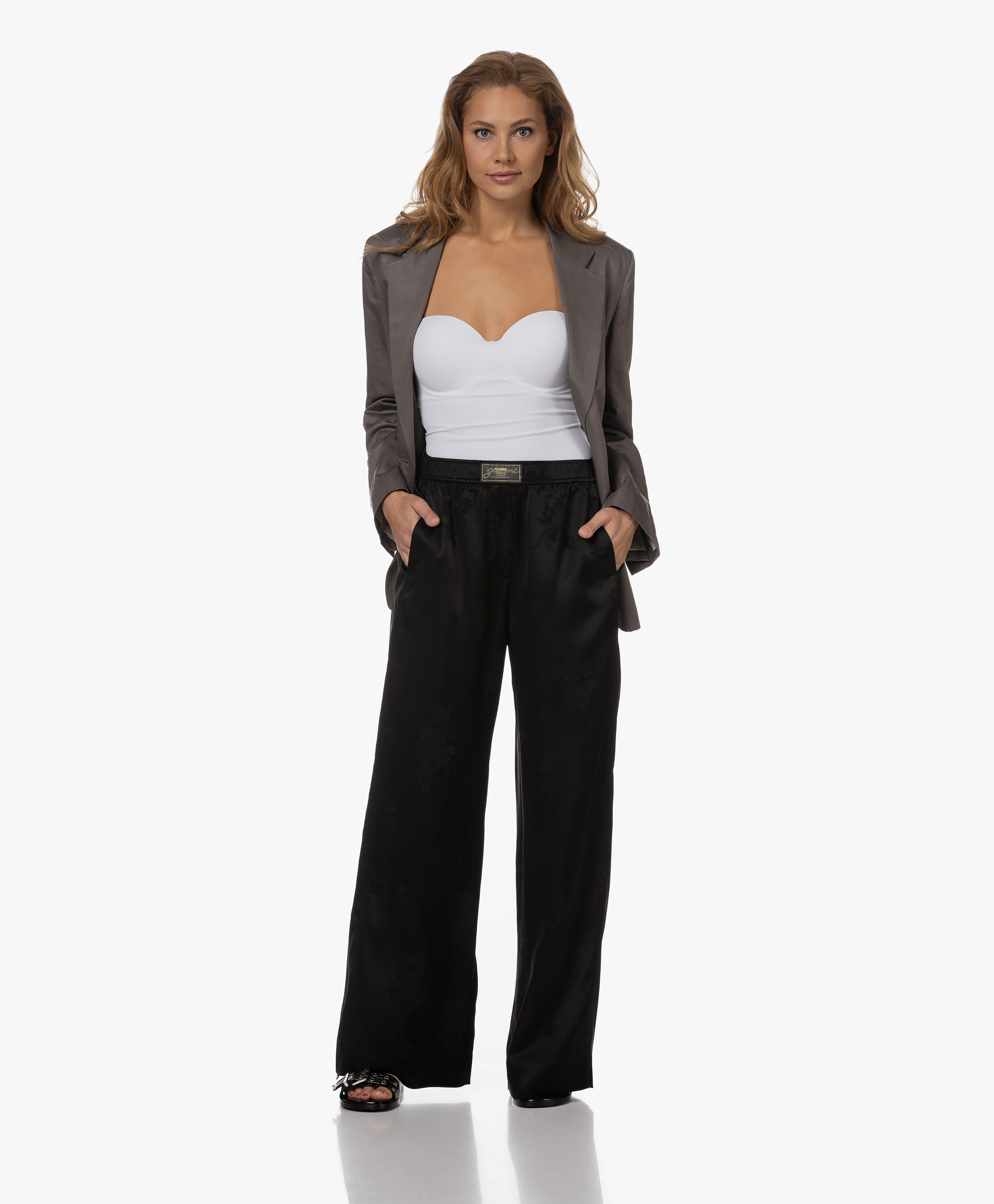 Satijnen Jacquard Broek