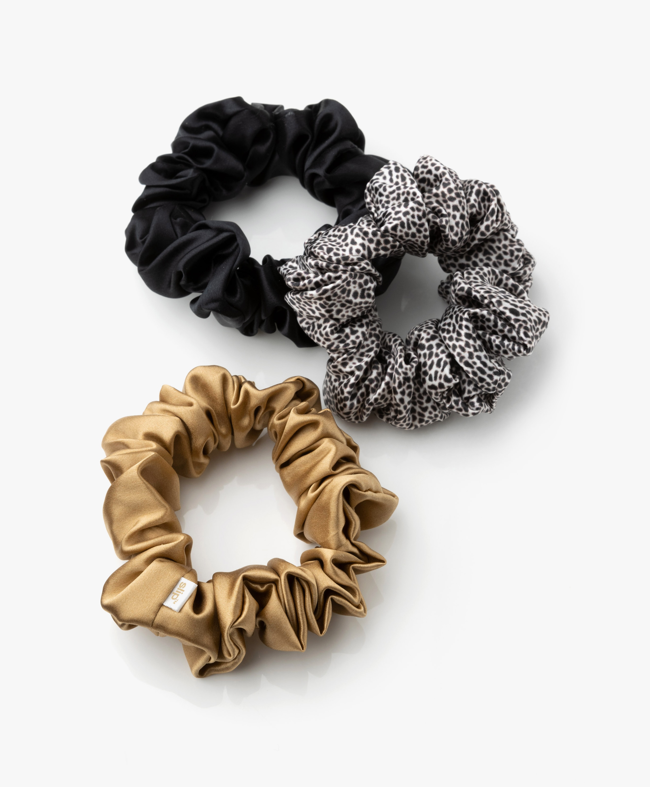 3-pack Large Zijden Scrunchies