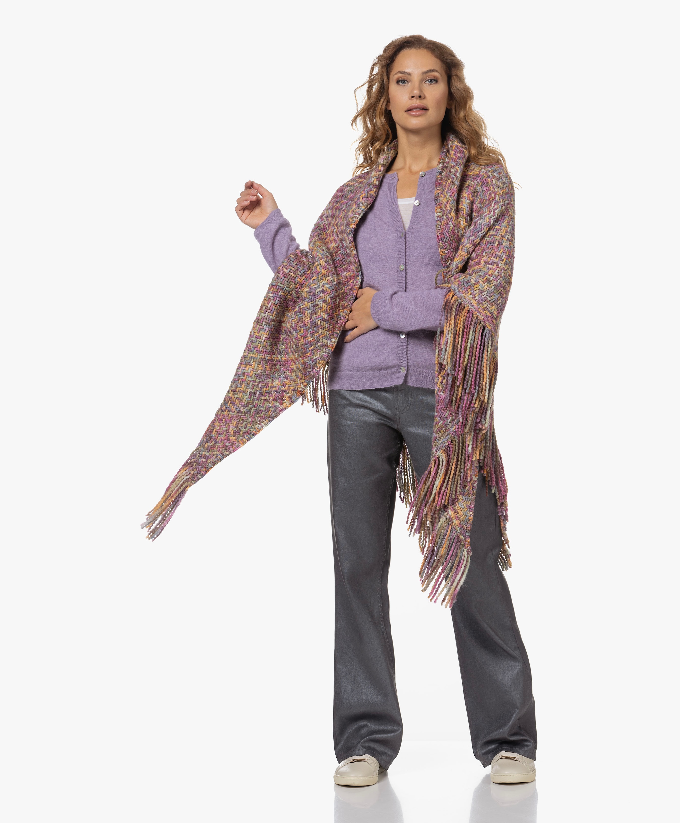 Merino Wool Blend Poncho