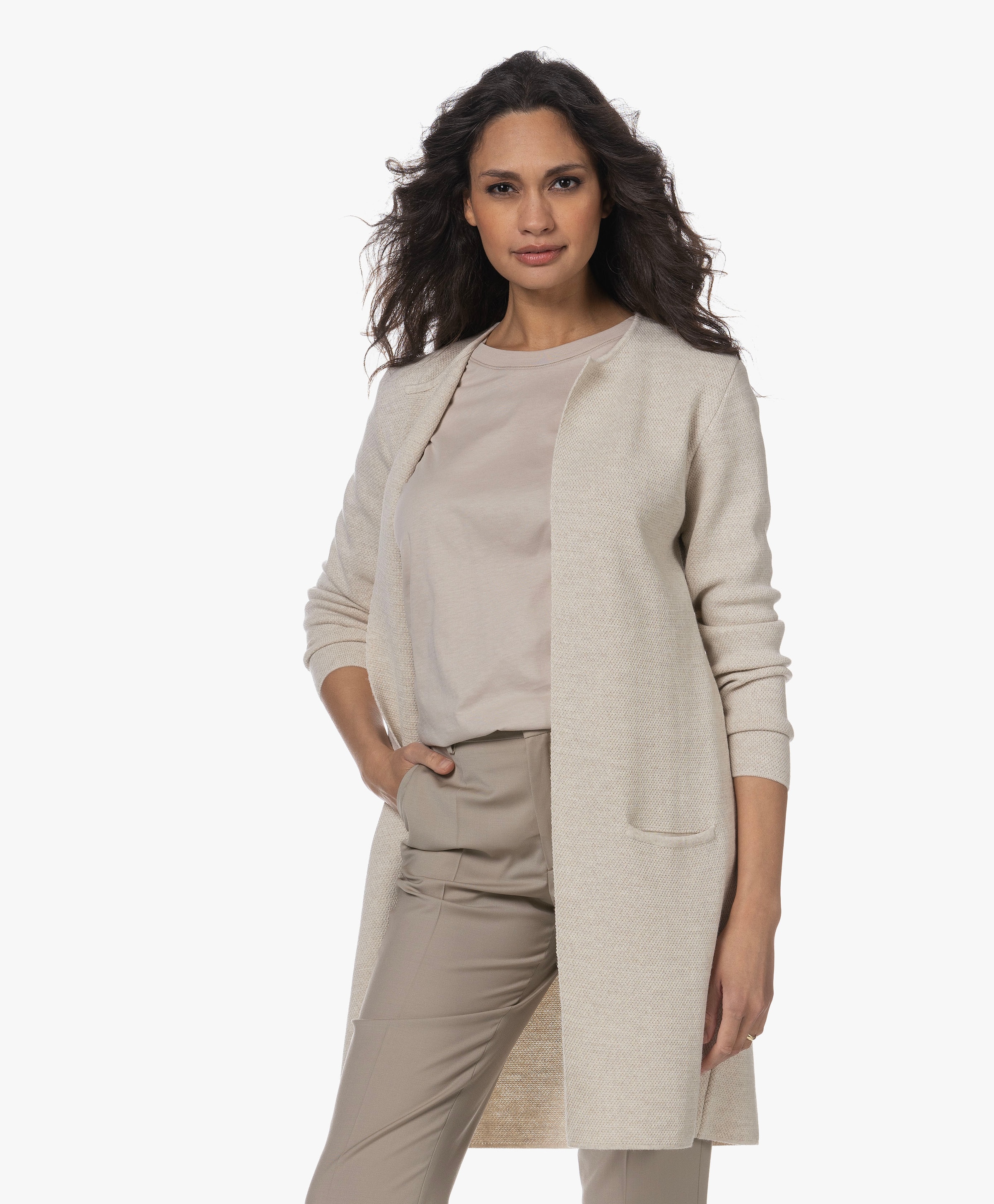 Buttonless cardigan sale