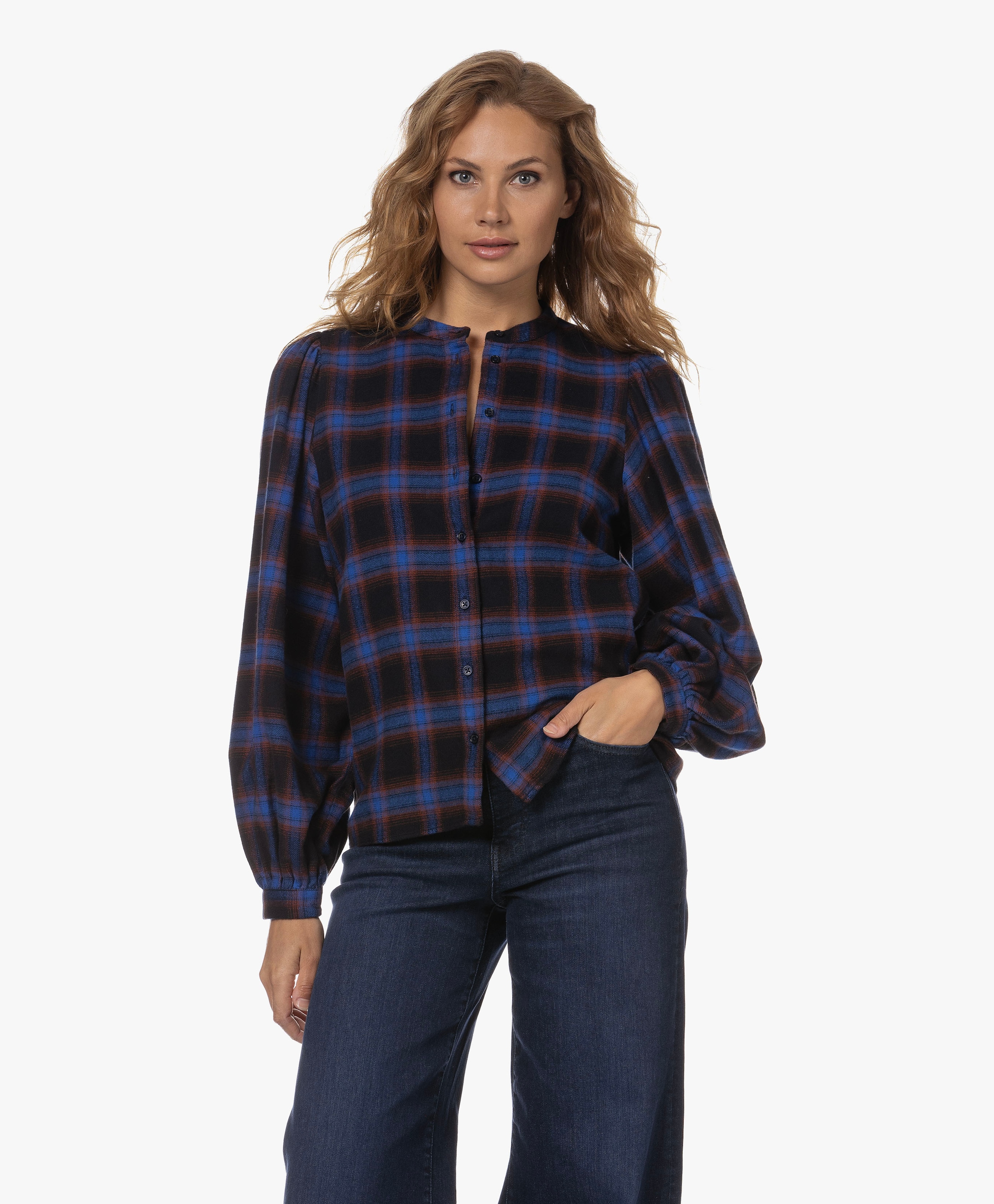 Flanel blouse sale