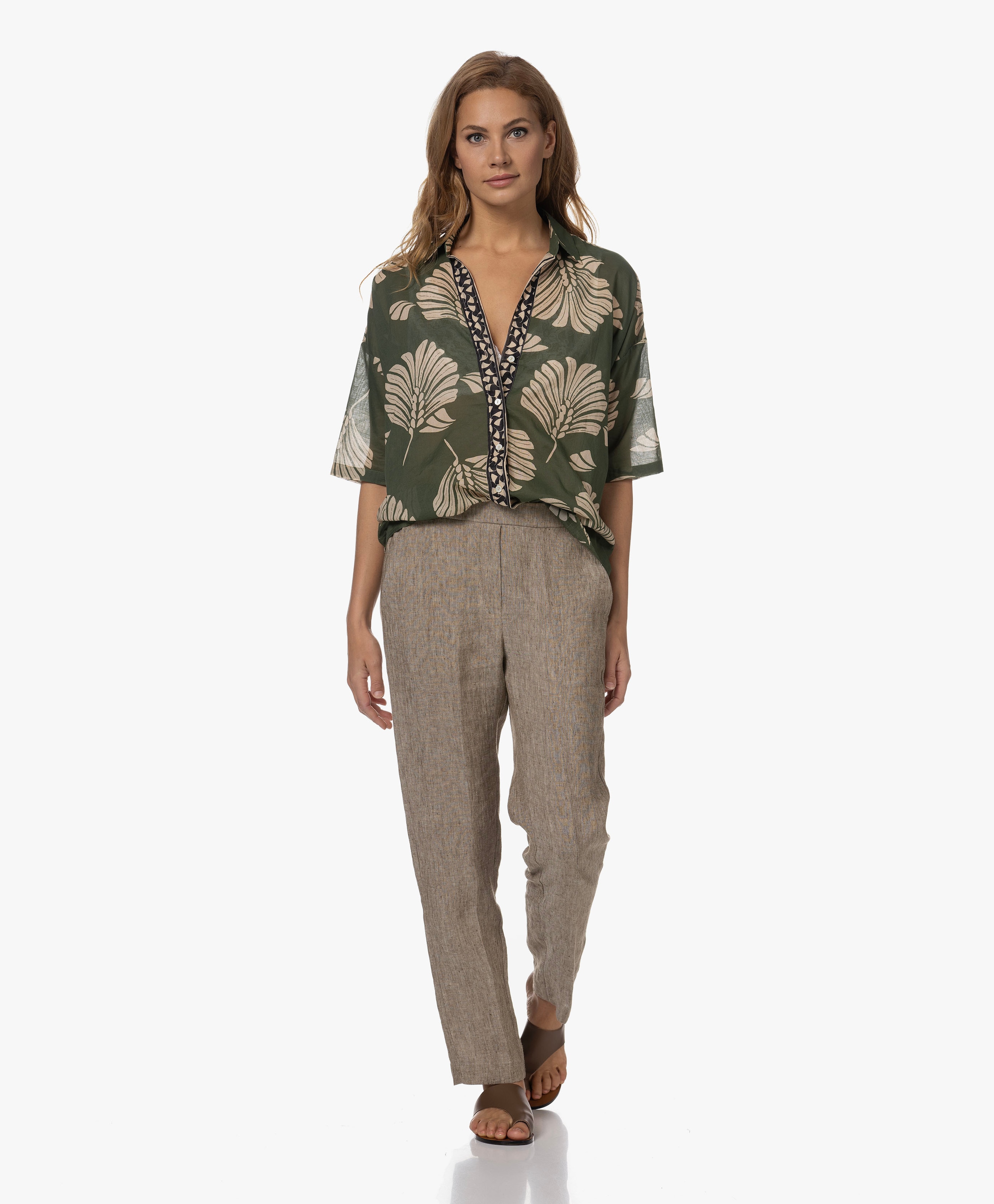 Clara Katoenen Overhemdblouse
