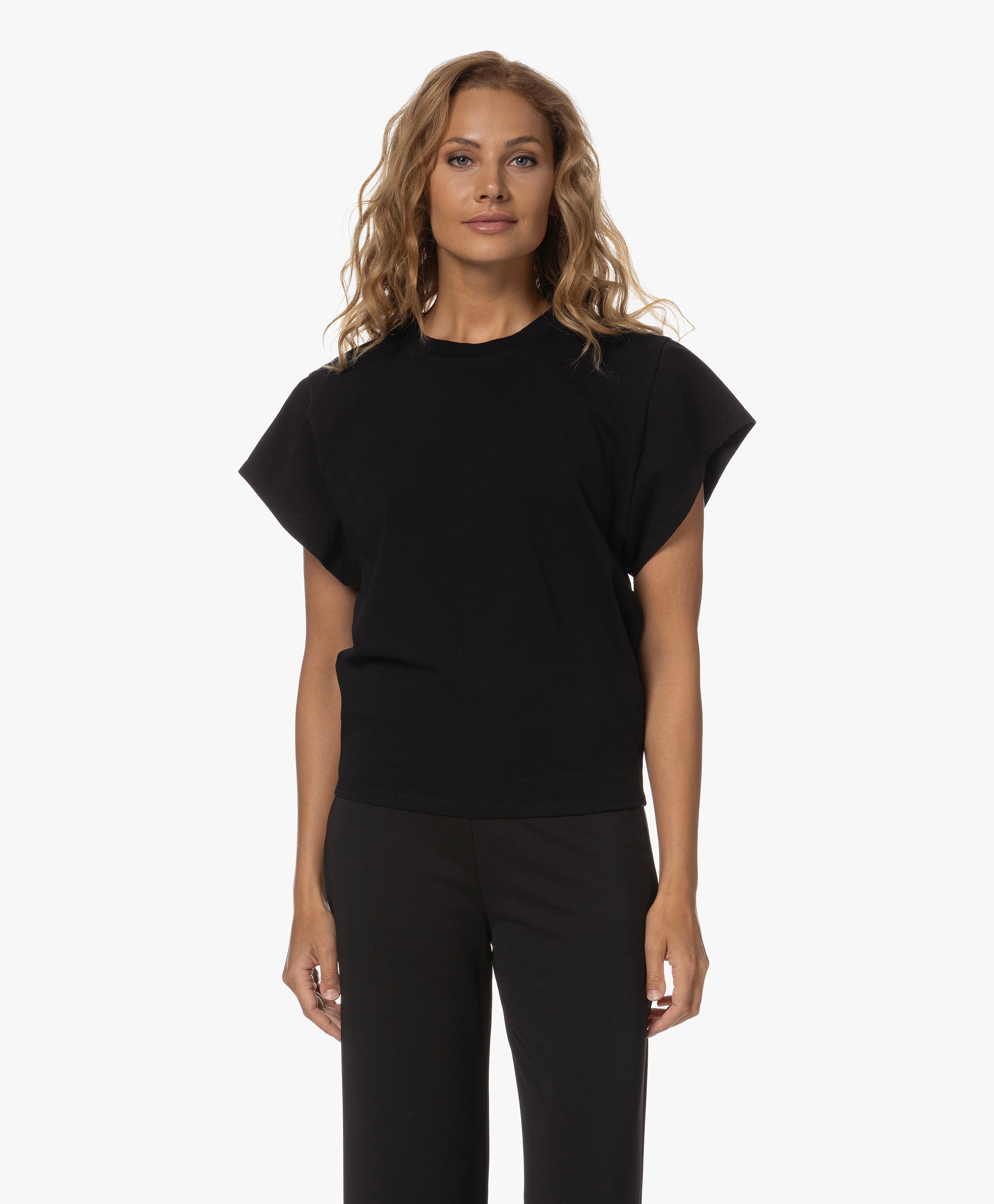 Ceirsey T-shirt met Kapmouwen