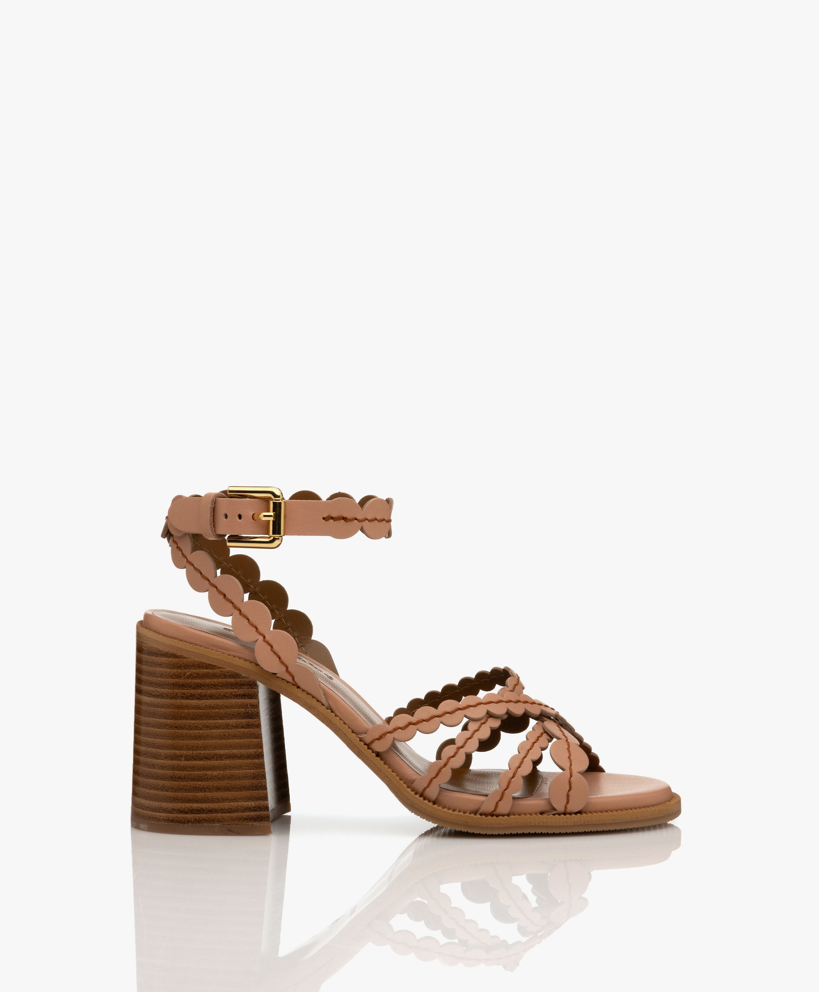 Kaddy Leather Heeled Sandals