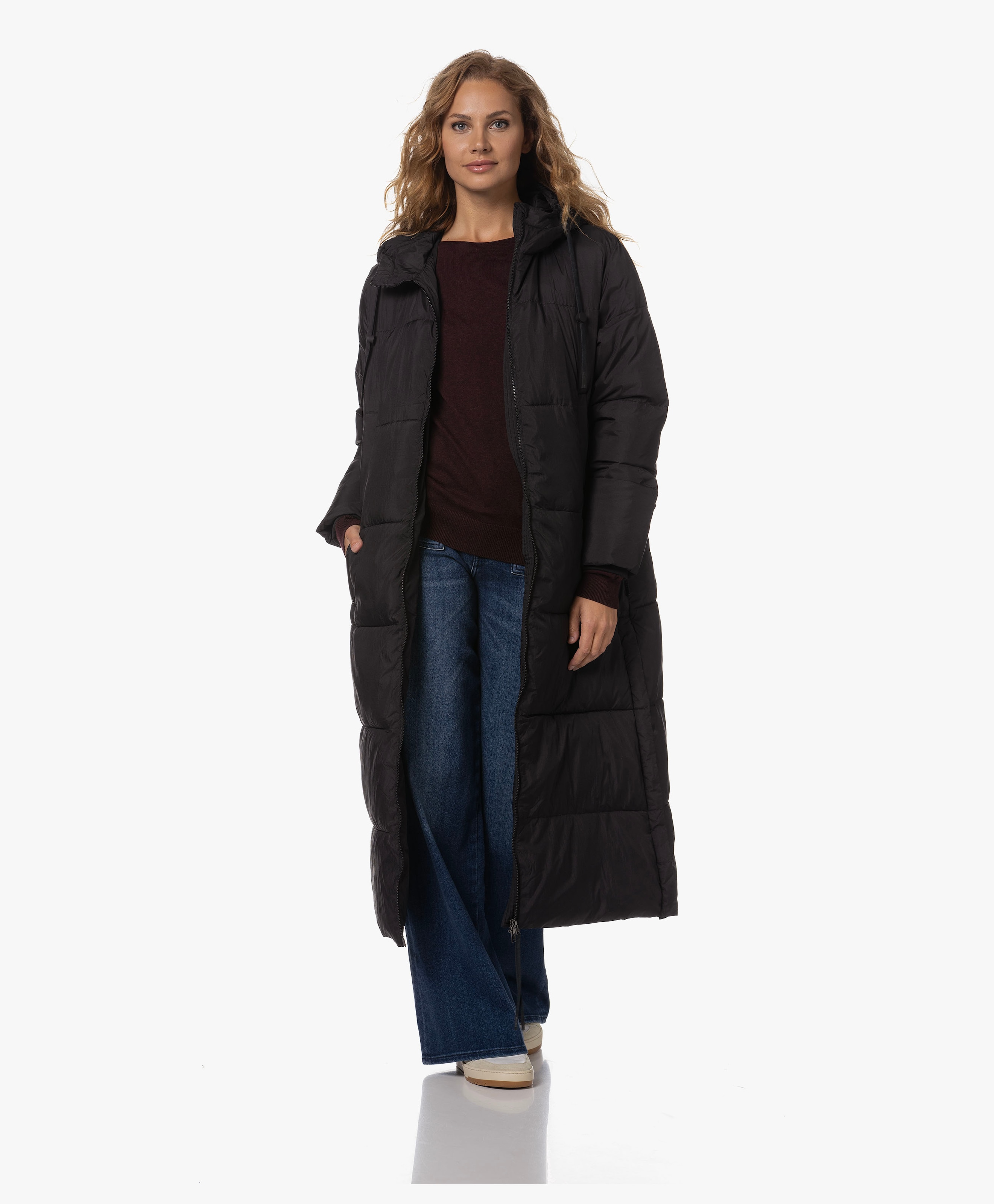 Extra Long Quilted Coat