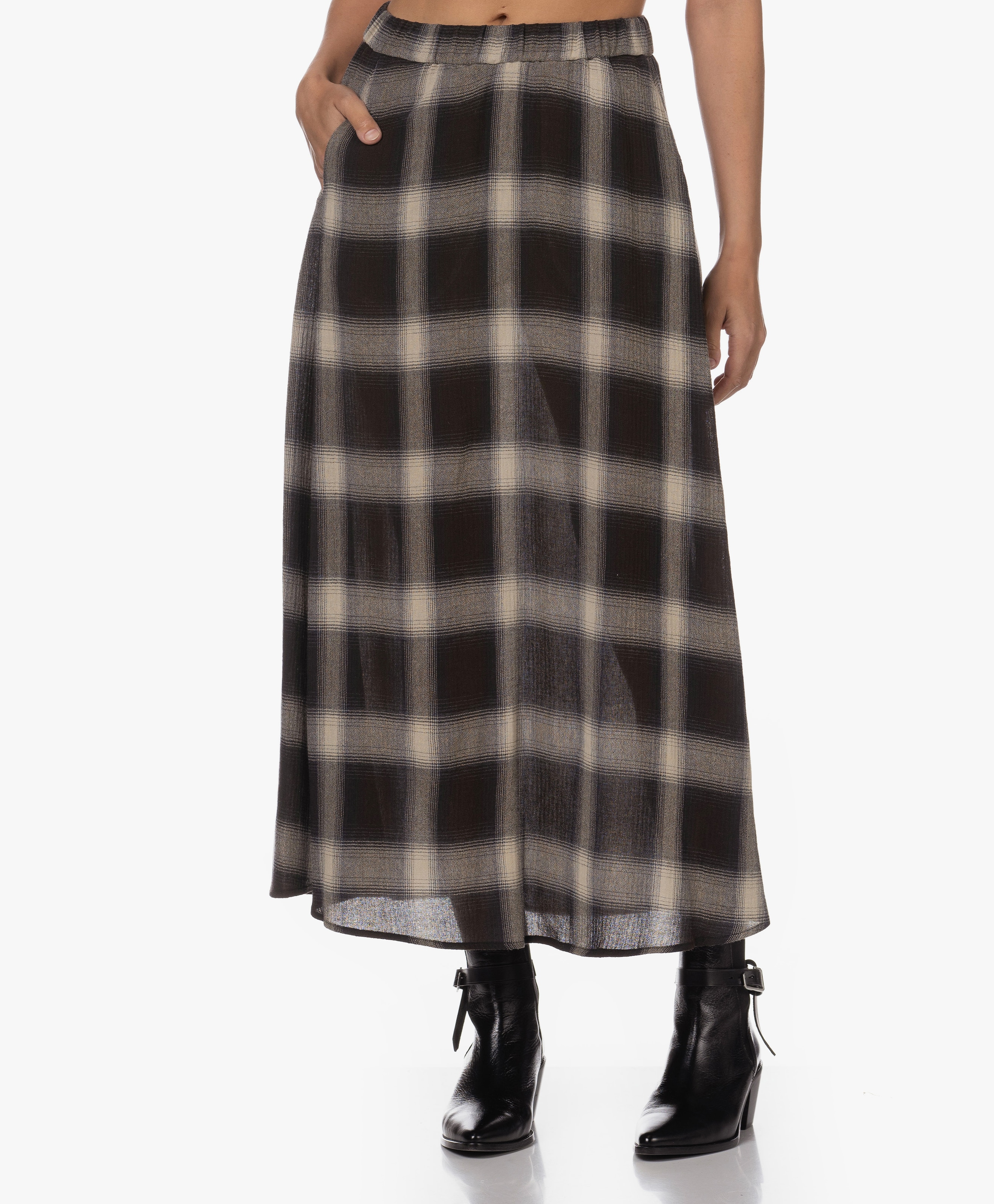 Jabo Plaid Skirt