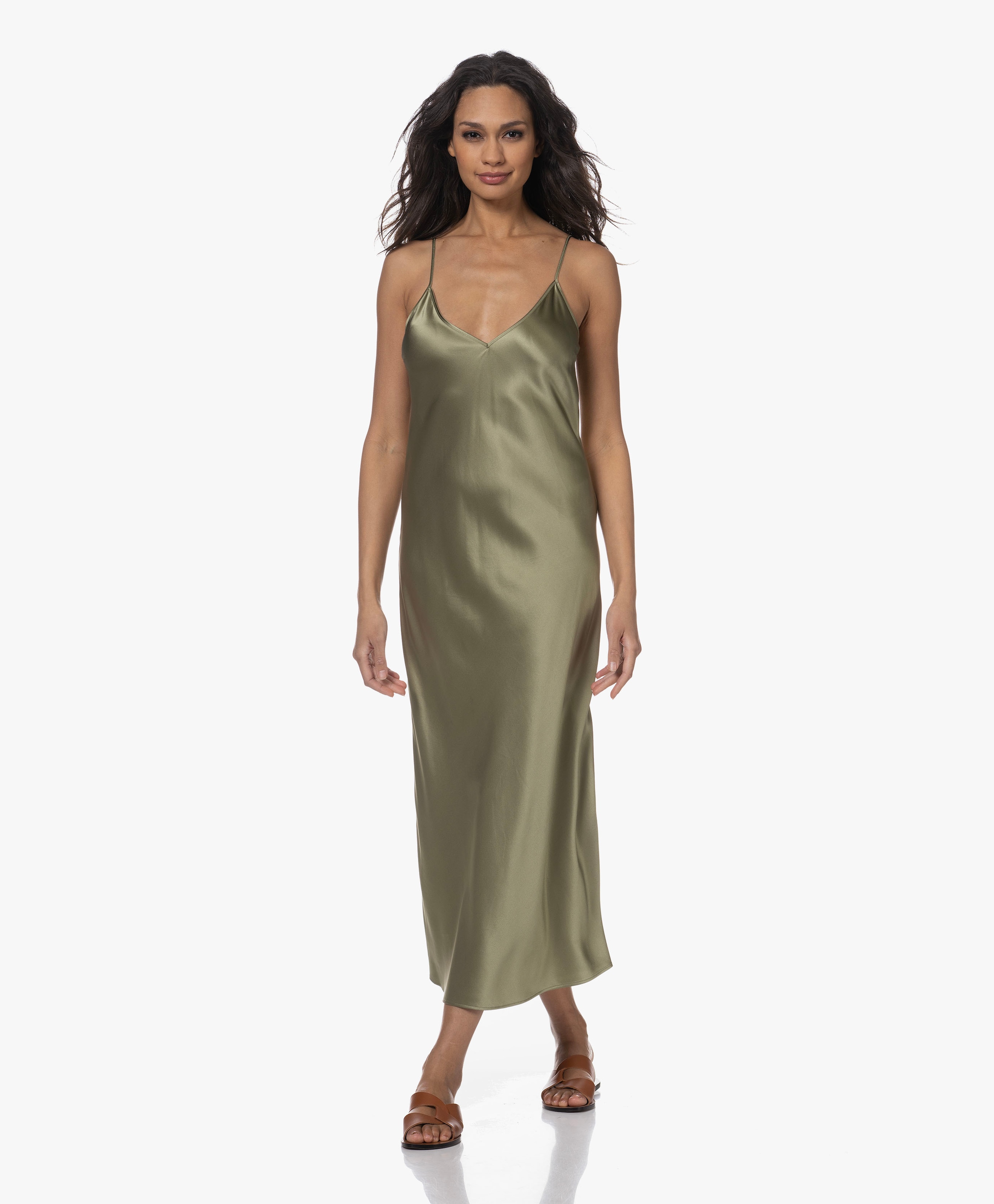 Clea Zijde-Satijnen Slip Dress
