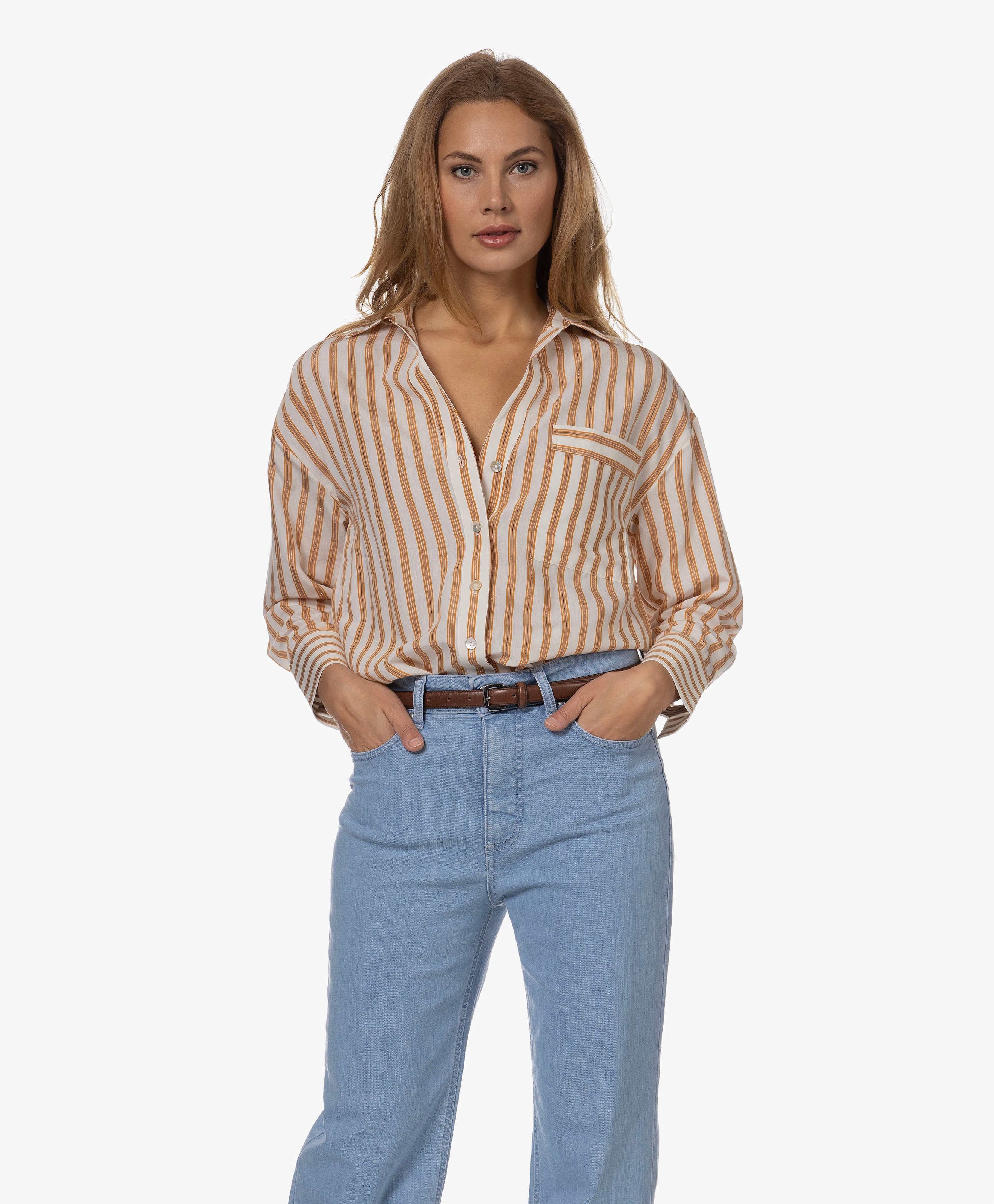 Poppie Gestreepte Blouse