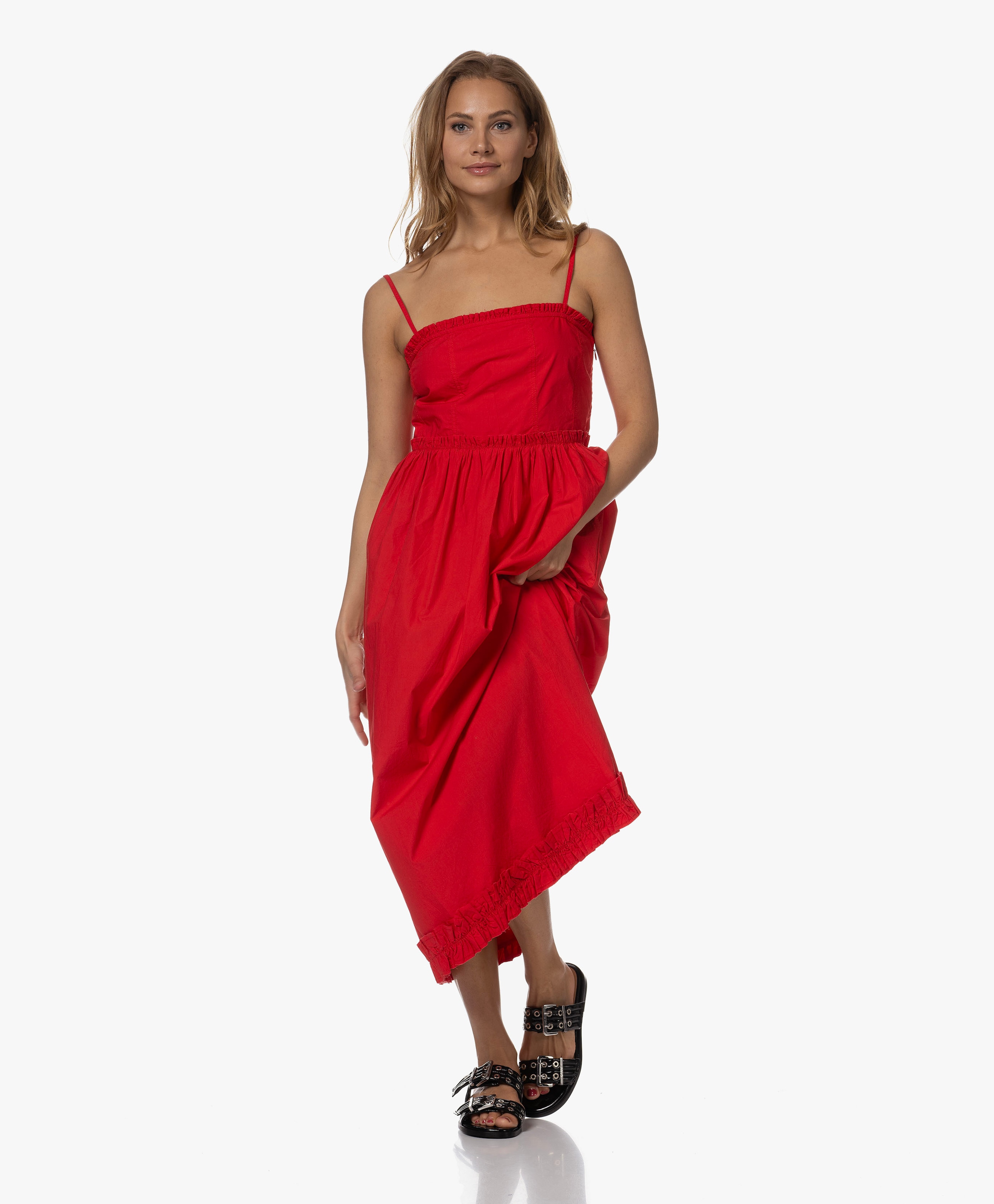 Poplin Maxi Jurk