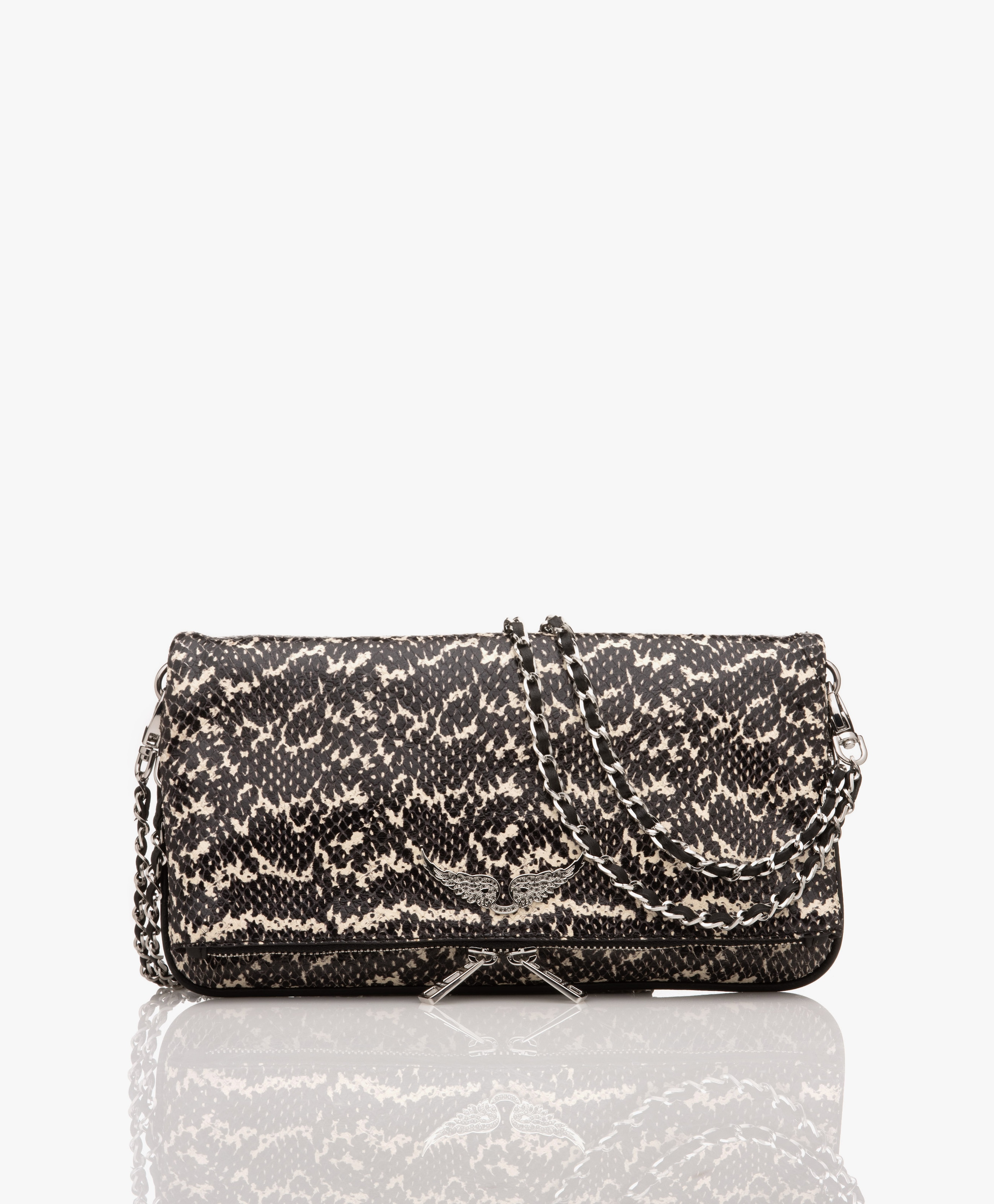 Rock Wild Snakeskin-effect Leather Shoulderbag/Clutch