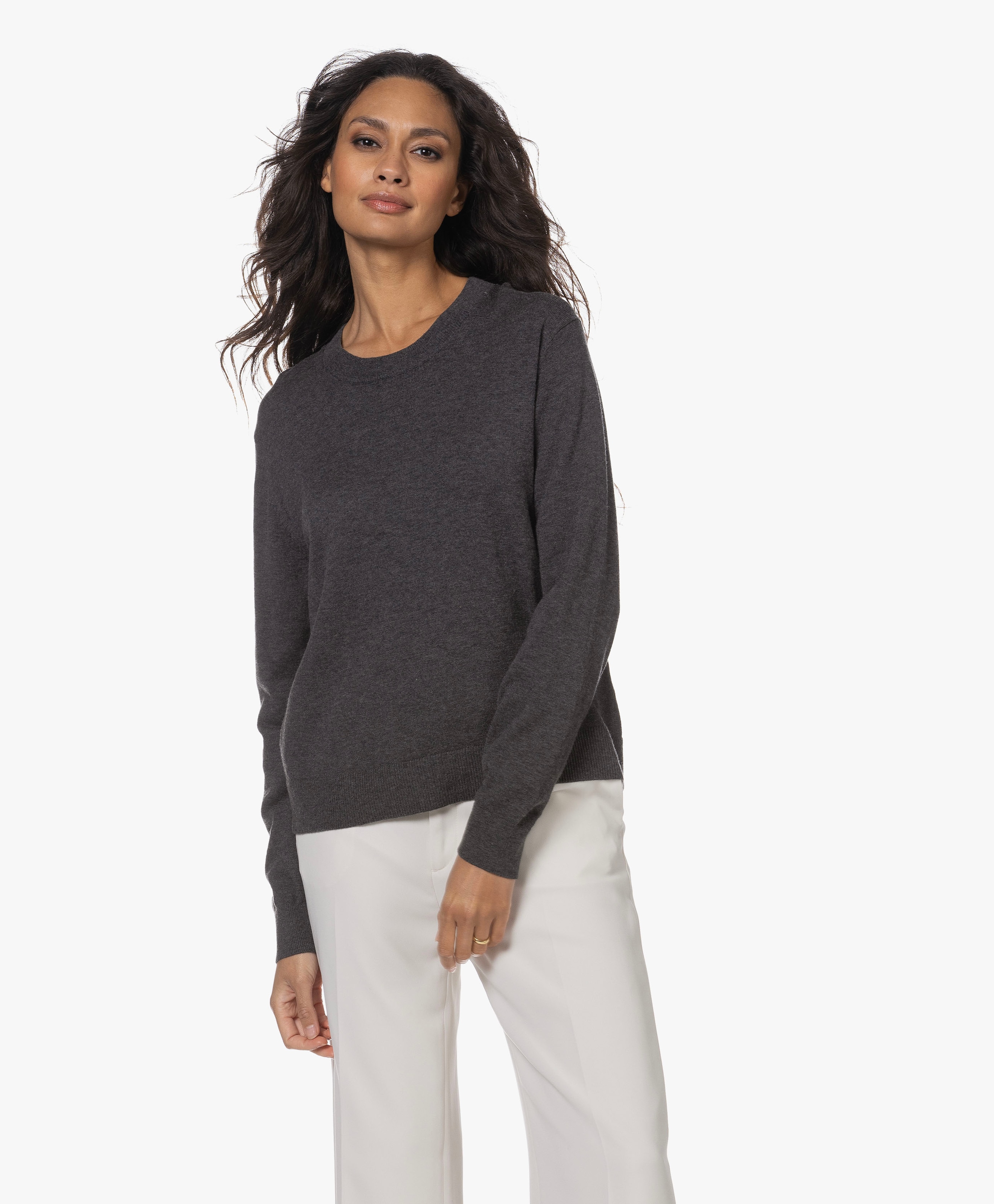 Swelina Wool-Cotton Blend Sweater