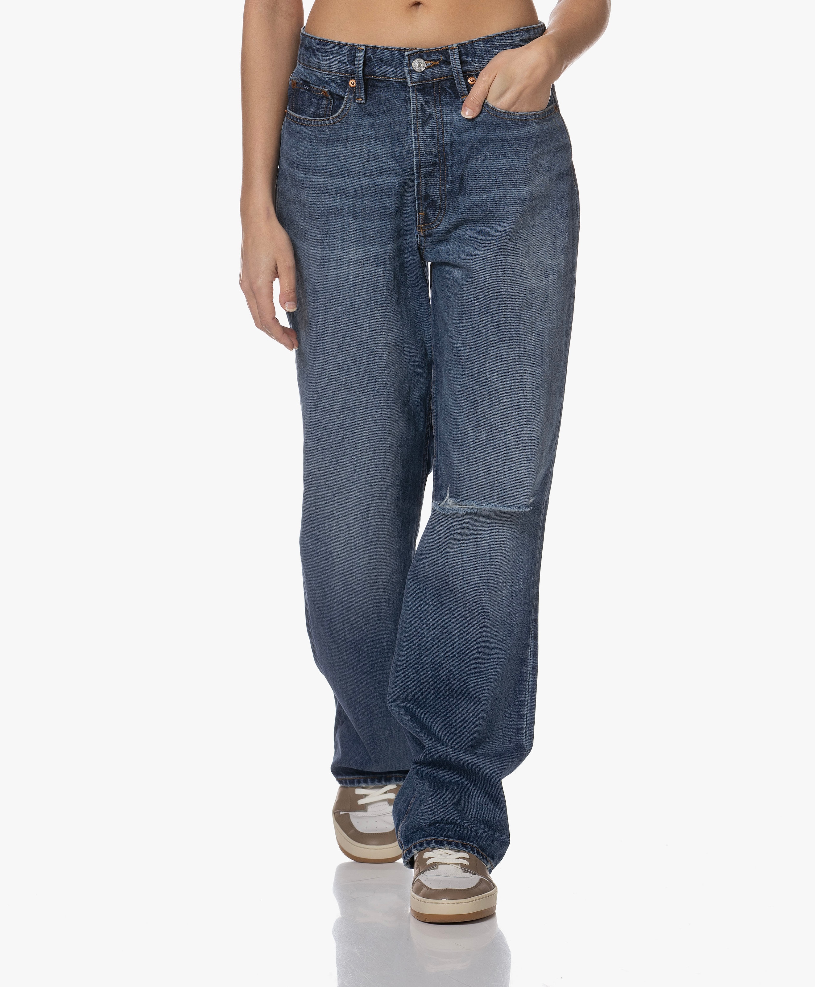 Ima Jeans met Distressed Details