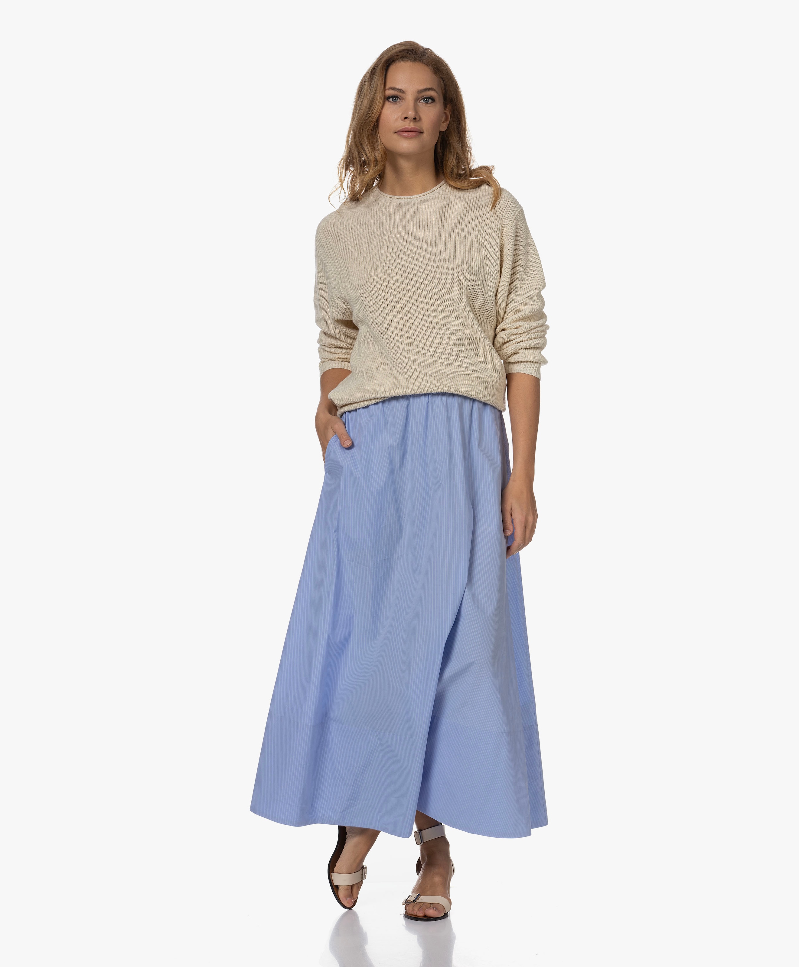 Linenblend Knitted Sweater