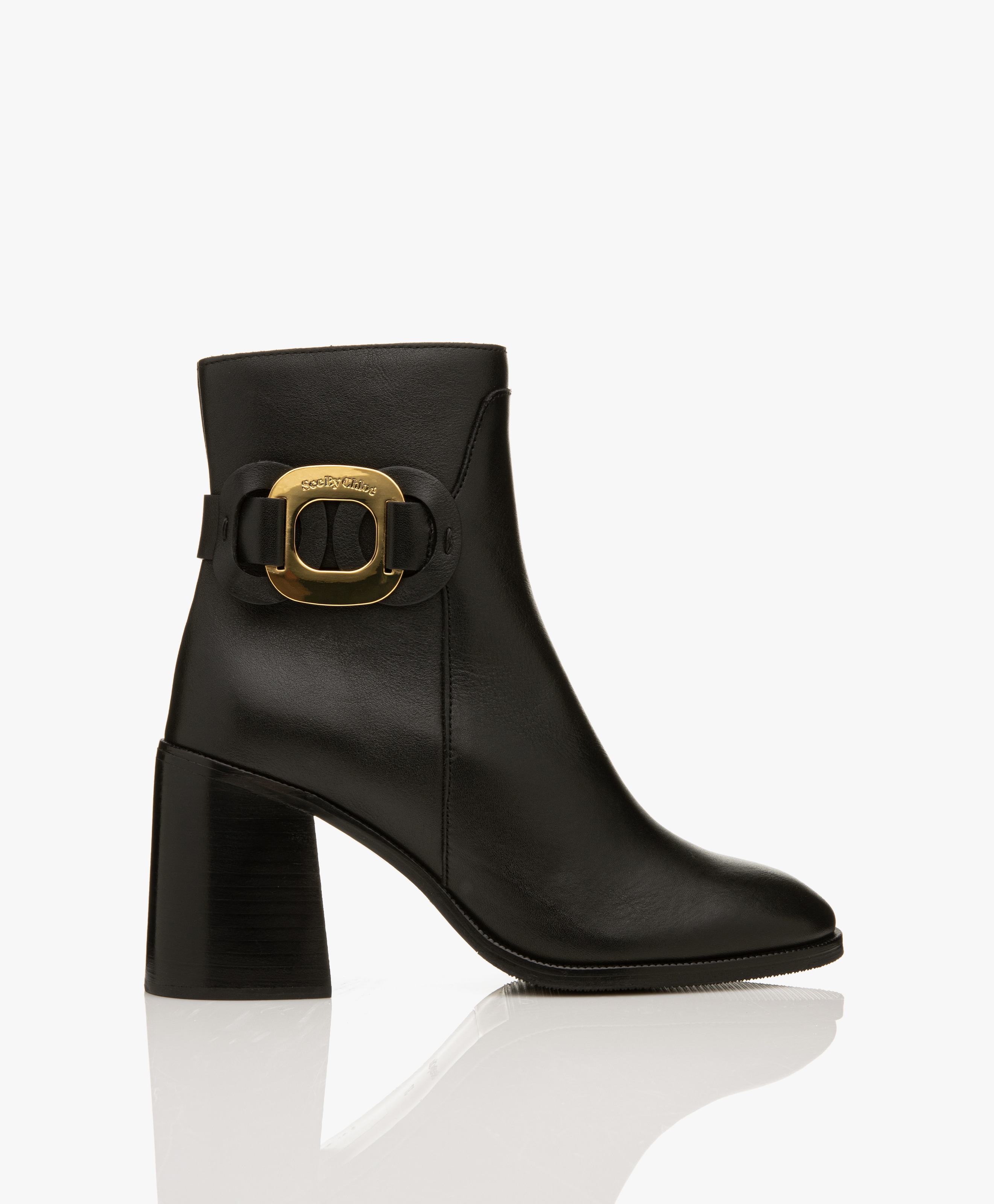 Chany Leather Ankle Boots