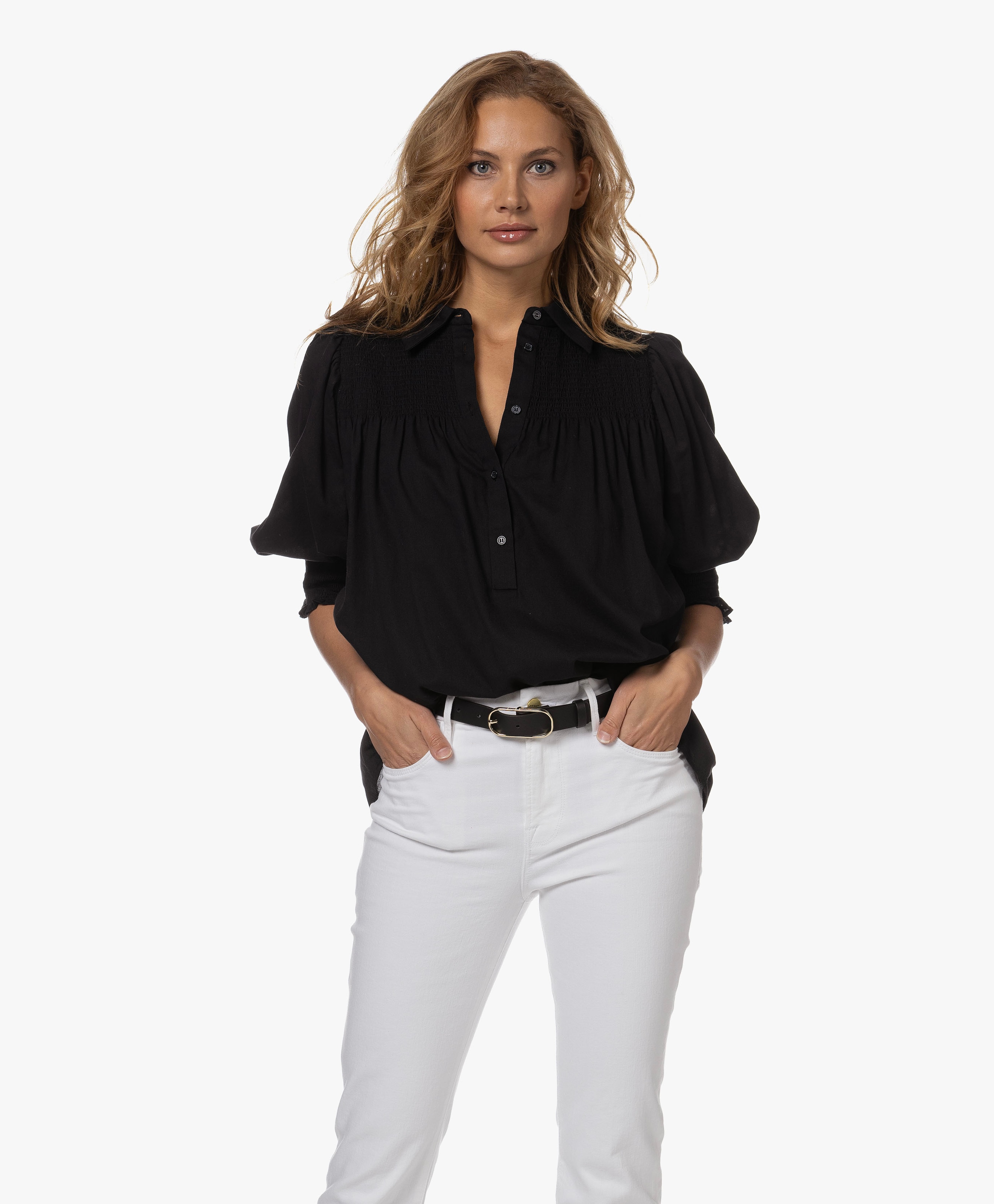 Chapter Blouse met Smokdetails