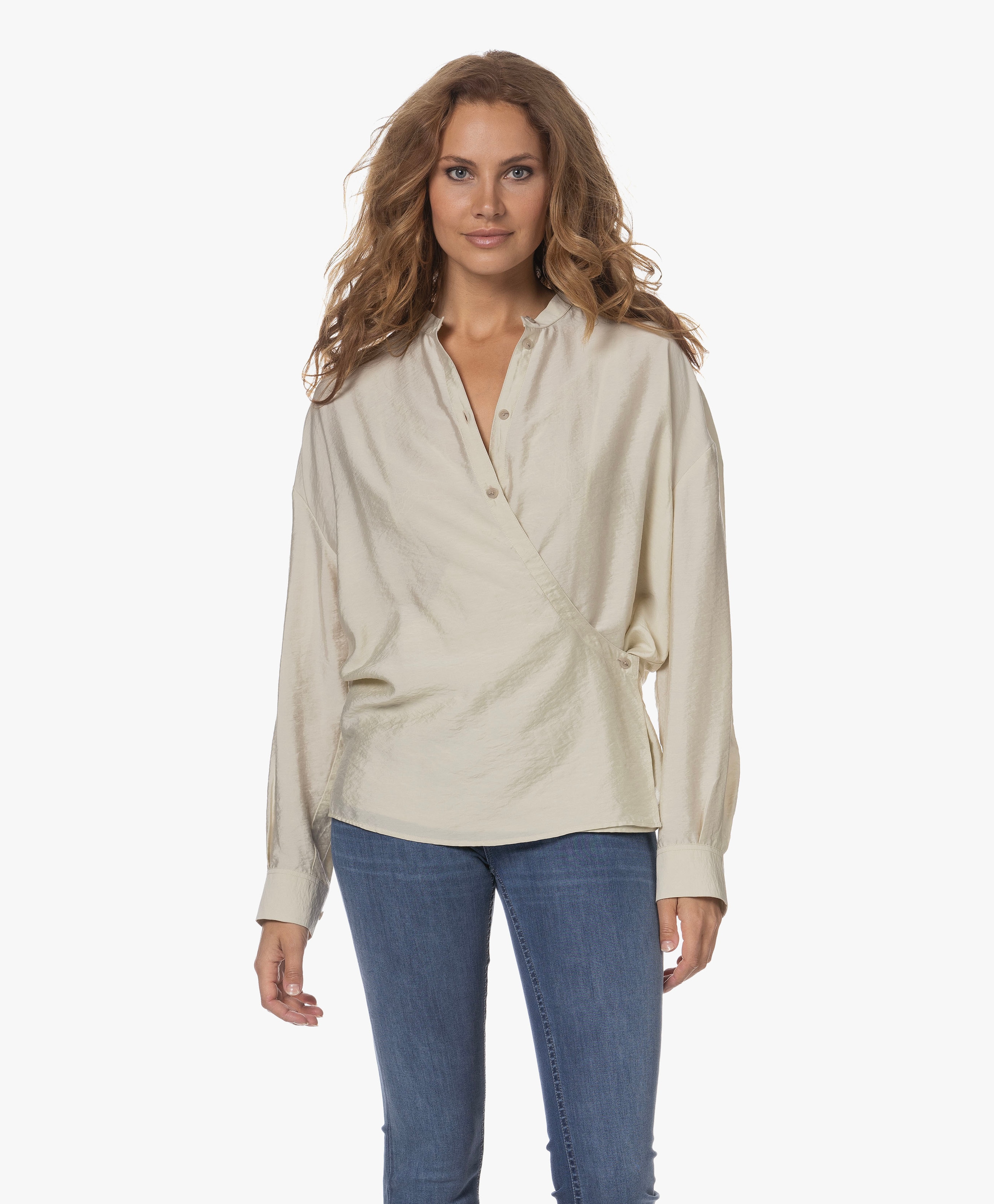 Crinkle Wikkelblouse