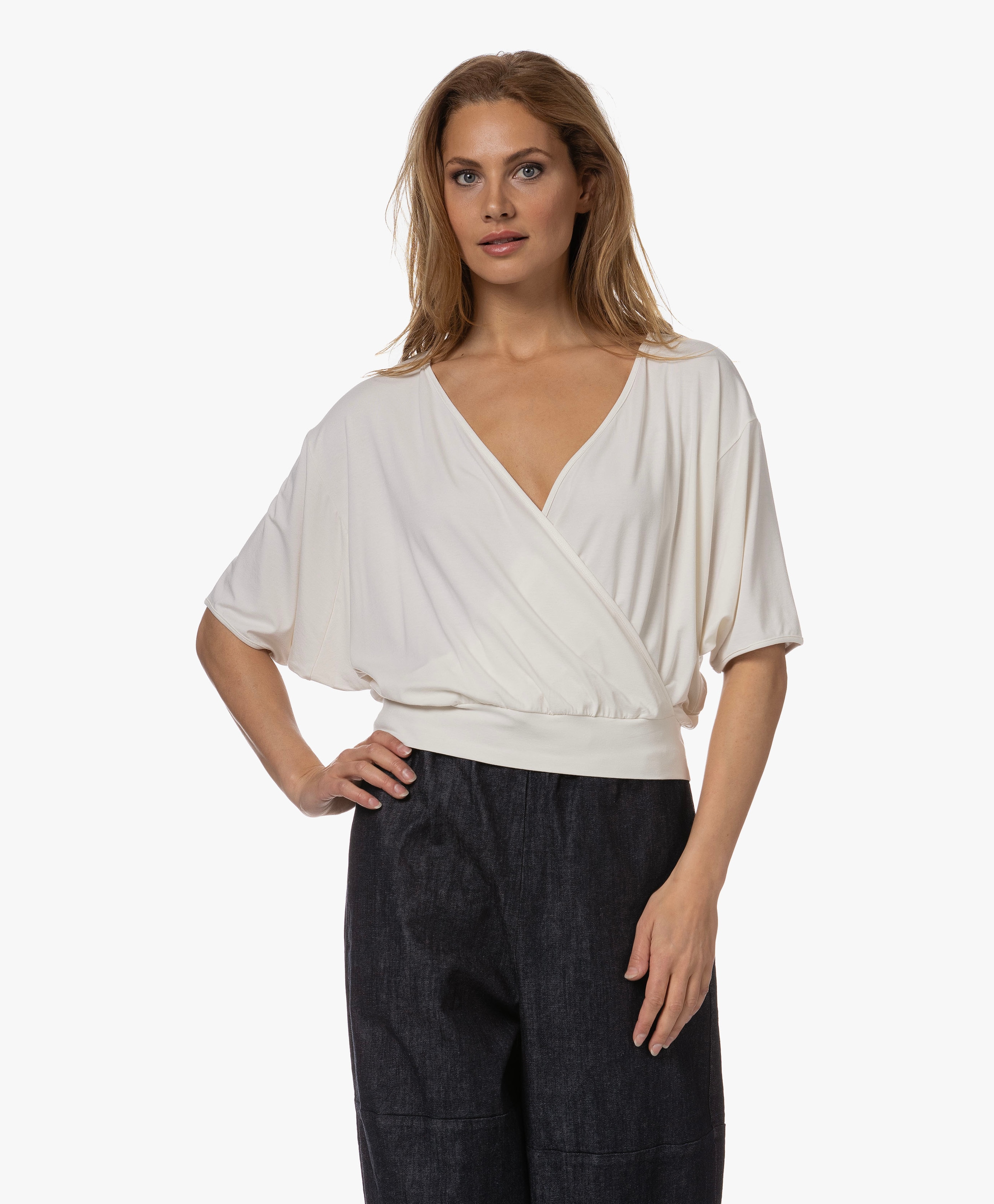 Jersey Overslag Top