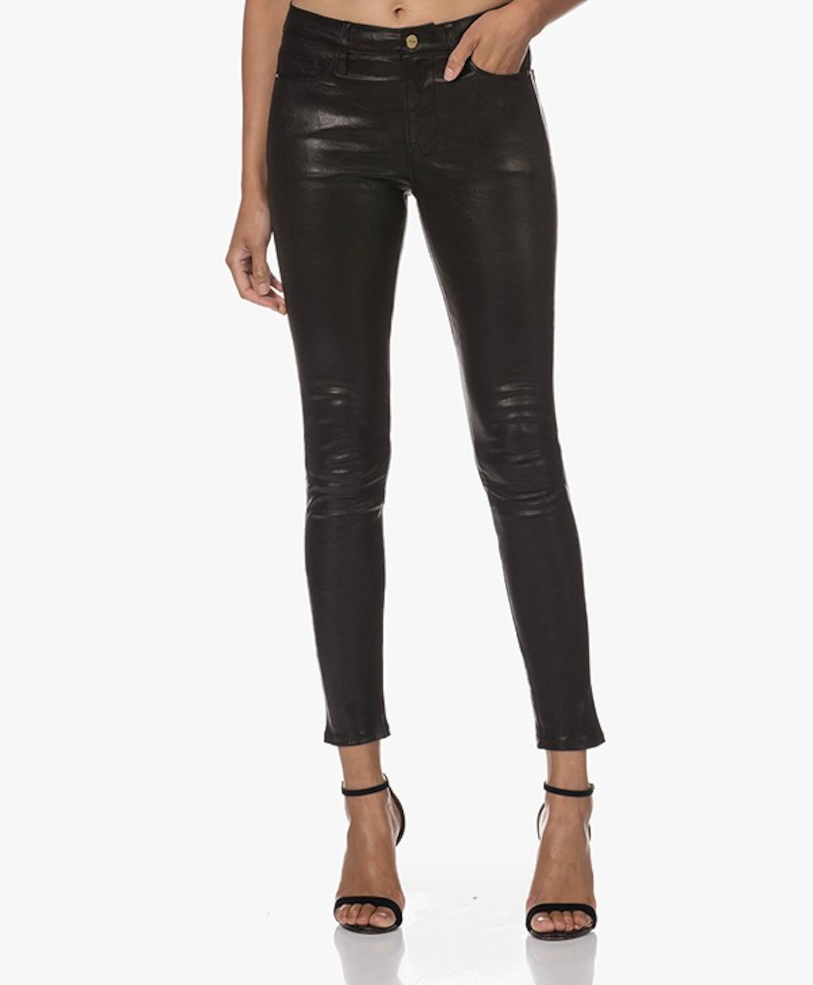 Le Skinny De Jeanne Leren Broek