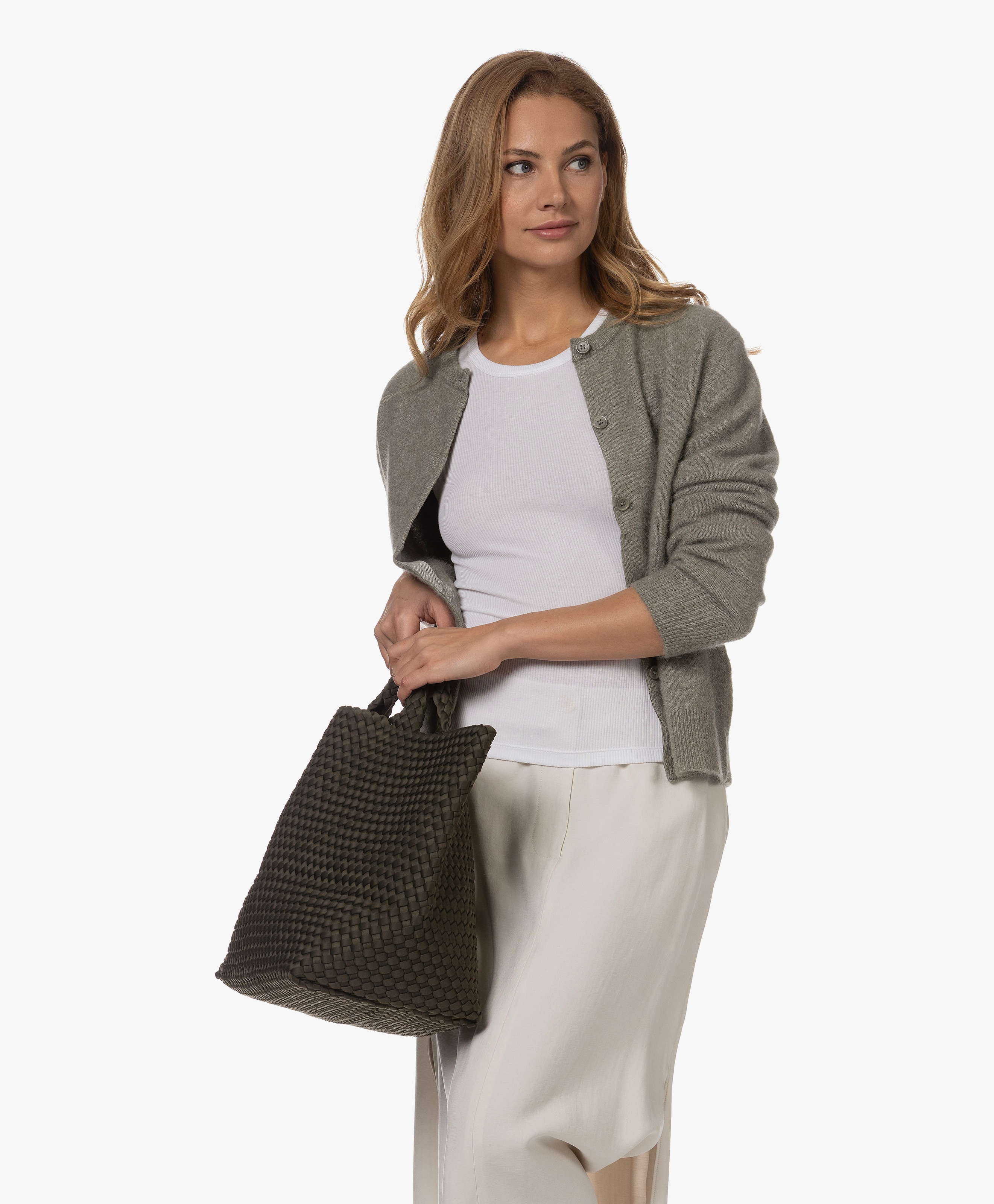 Nor Short Cardigan in Alpacamix