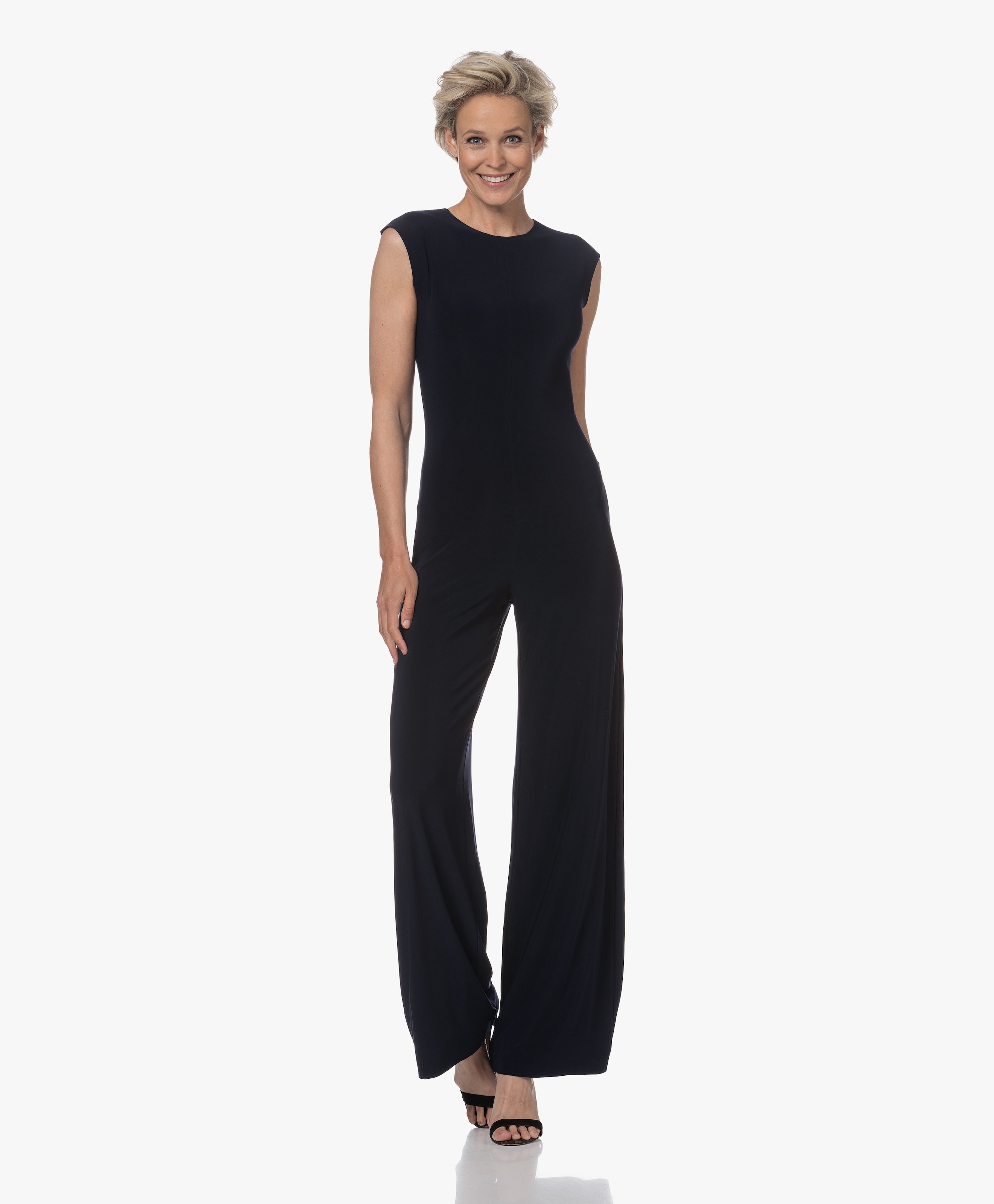 Sleeveless Travel Jersey Jumpsuit