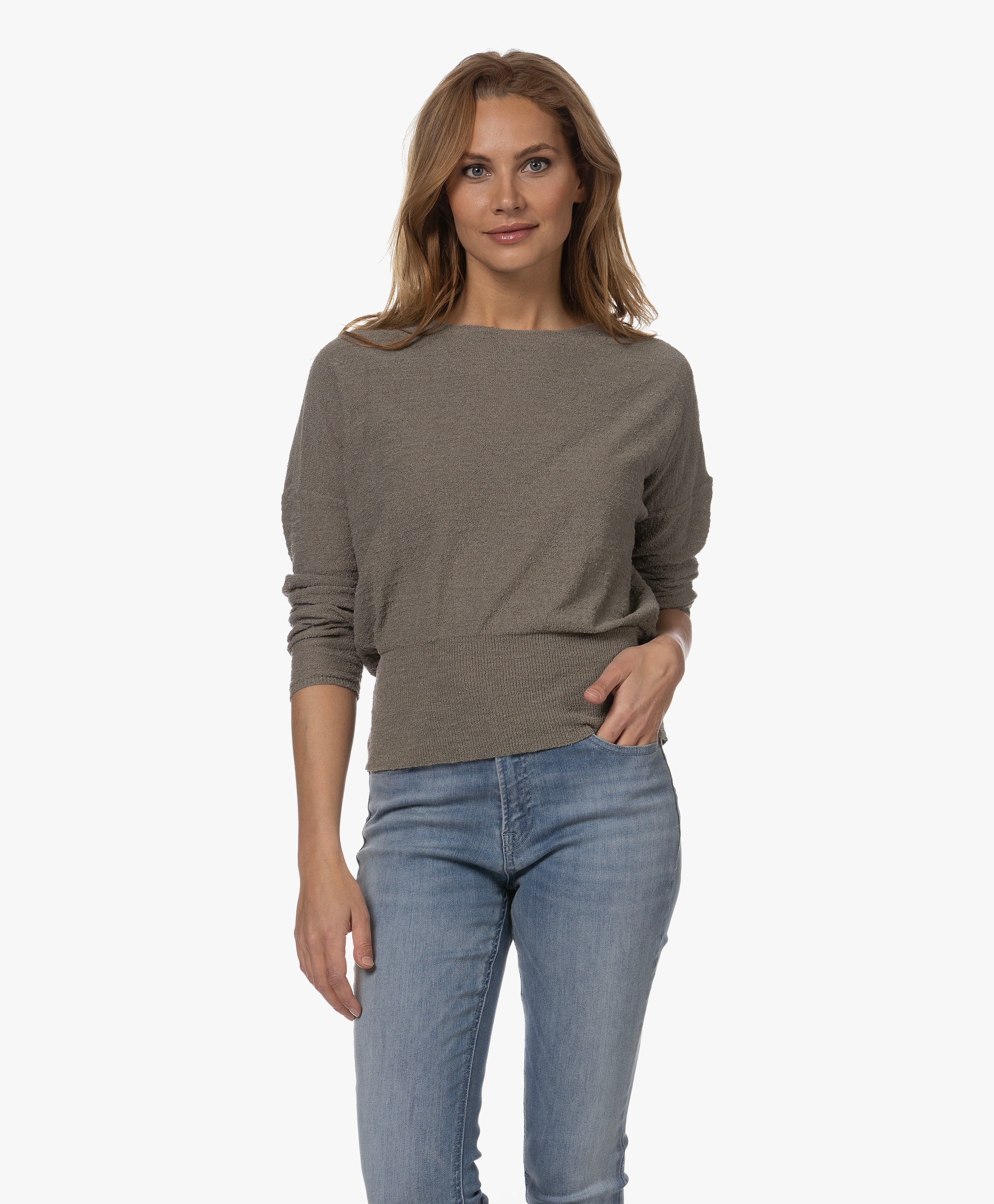 Boothals Bouclé Trui