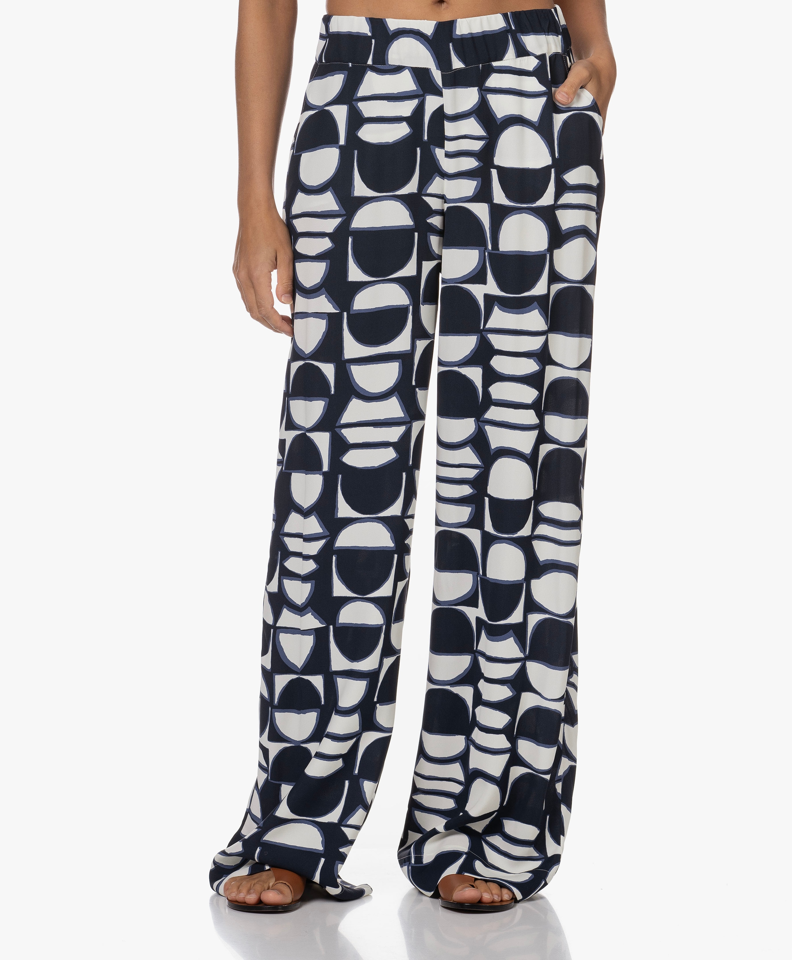 Wijde Geprinte Broek