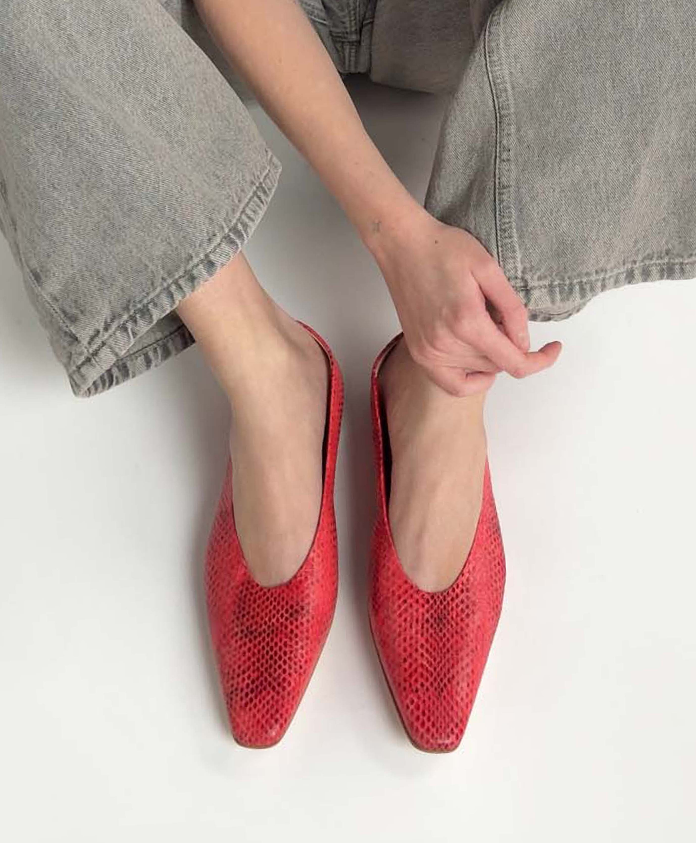 Bilbao Dierenprint ballerina met Spitse Neus